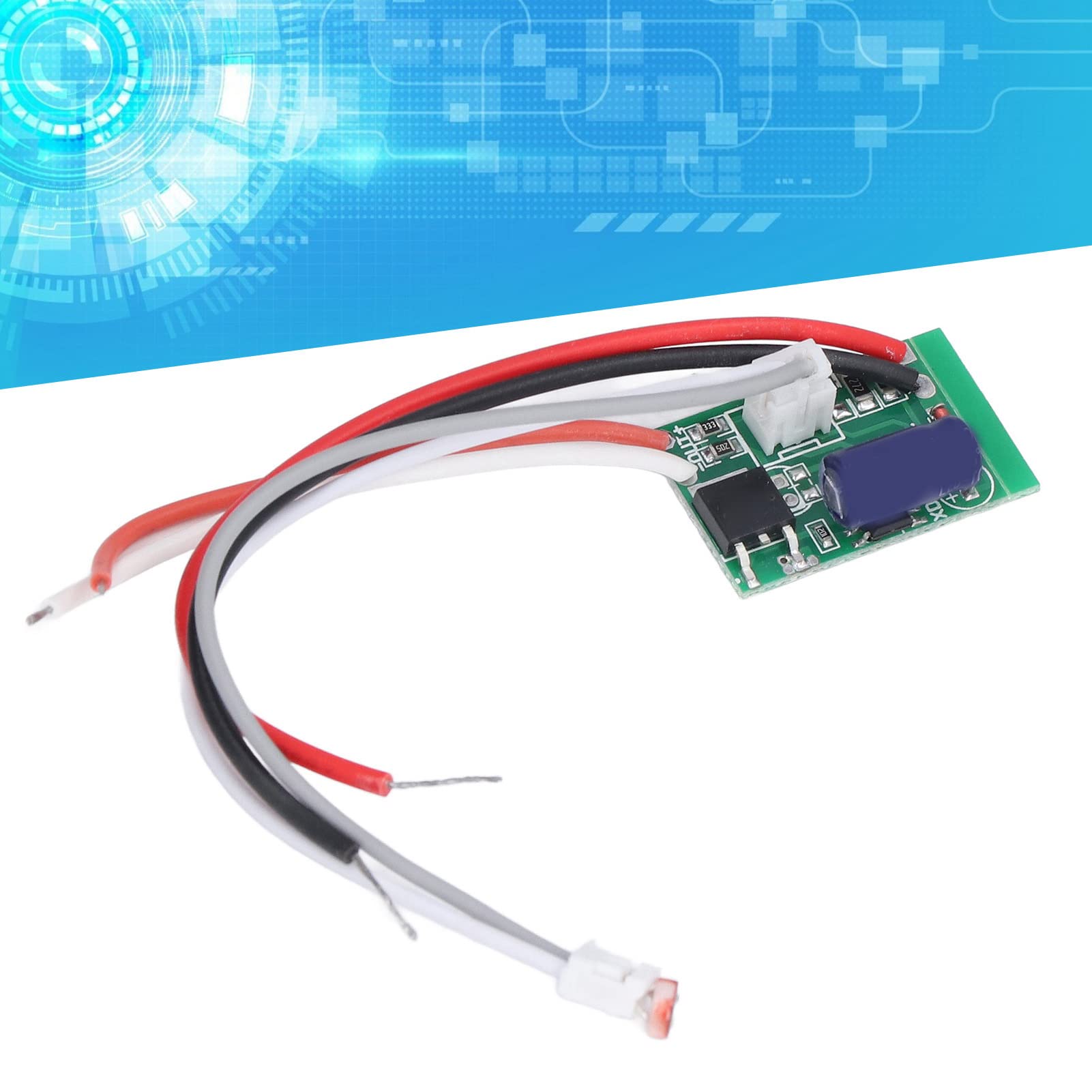 FTVOGUE 1.0 x 0.7 Inch Solar Light Control Board with Photocell Sensor - Automatic Brightness Adjustment LED Circuit Board for Outdoor Lighting, Garden Lights & Solar Panel Systems