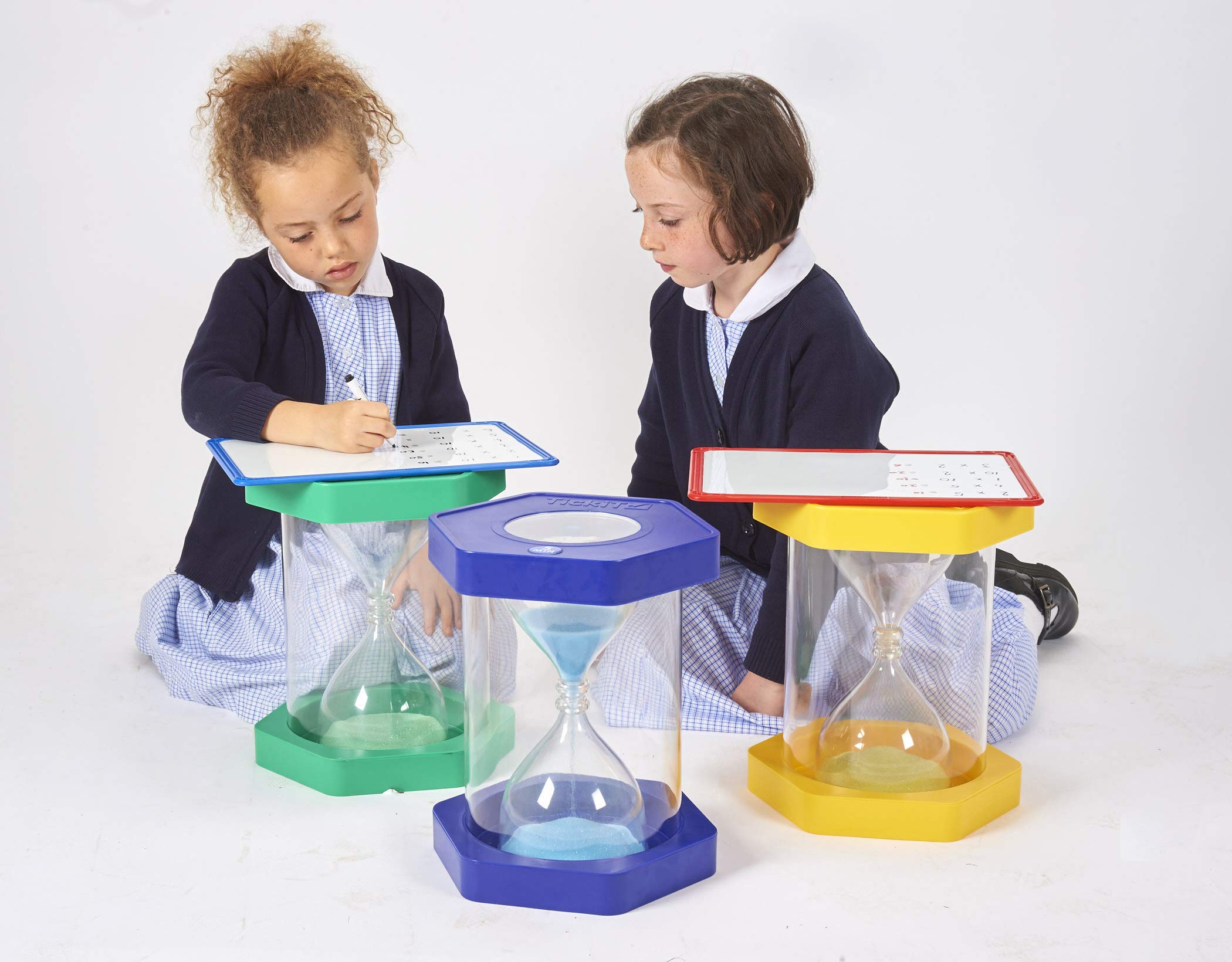 TickiT 9506 Giant Clearview 1-Minute Sand Timer - Large Visual Timer for Classroom, Kitchen, Therapy & Kids Activities - Perfect for Time Management & Sensory Play