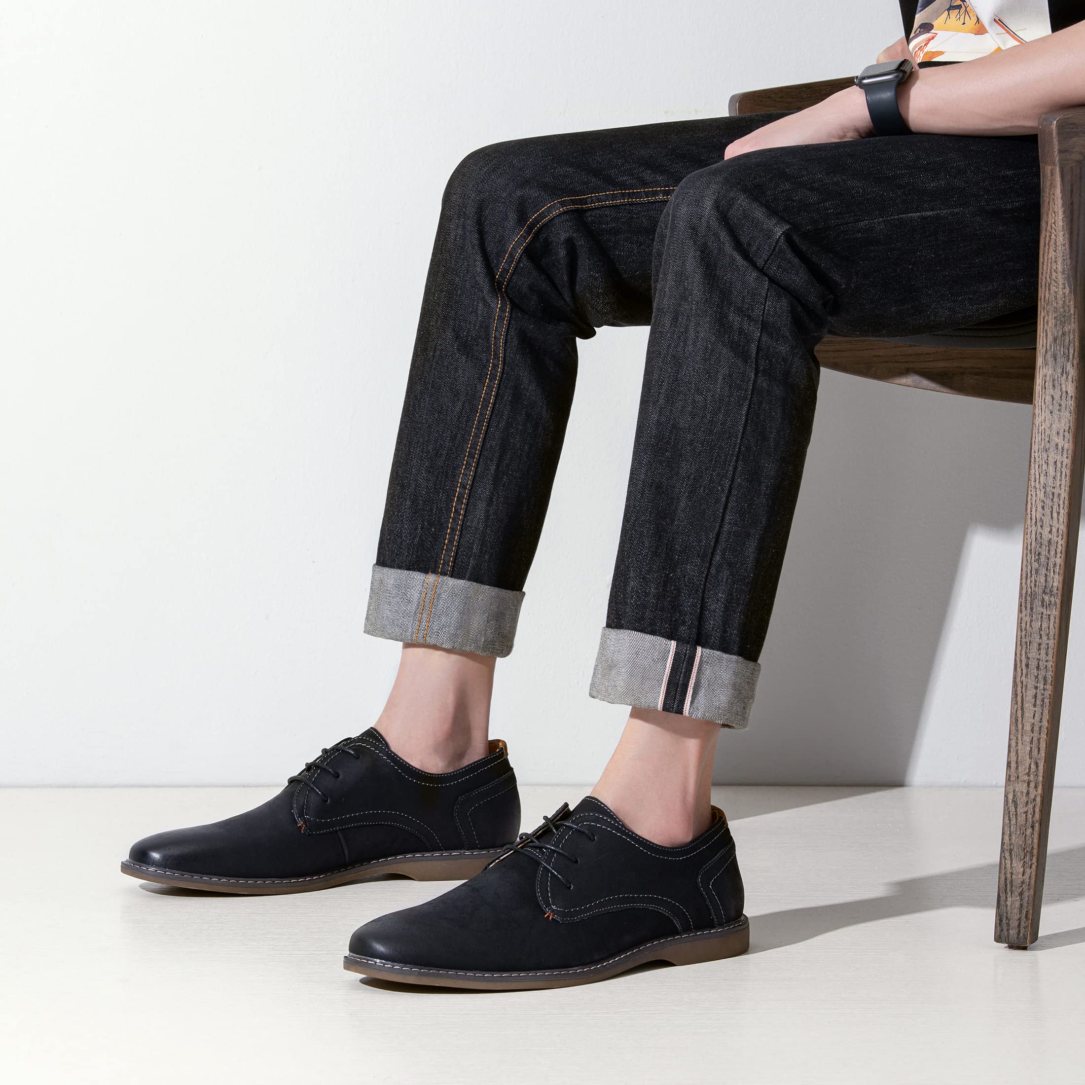 Jousen Men's Suede Casual Dress Shoes - Classic Business Loafers for Office & Formal Events | Comfortable & Stylish Men's Footwear