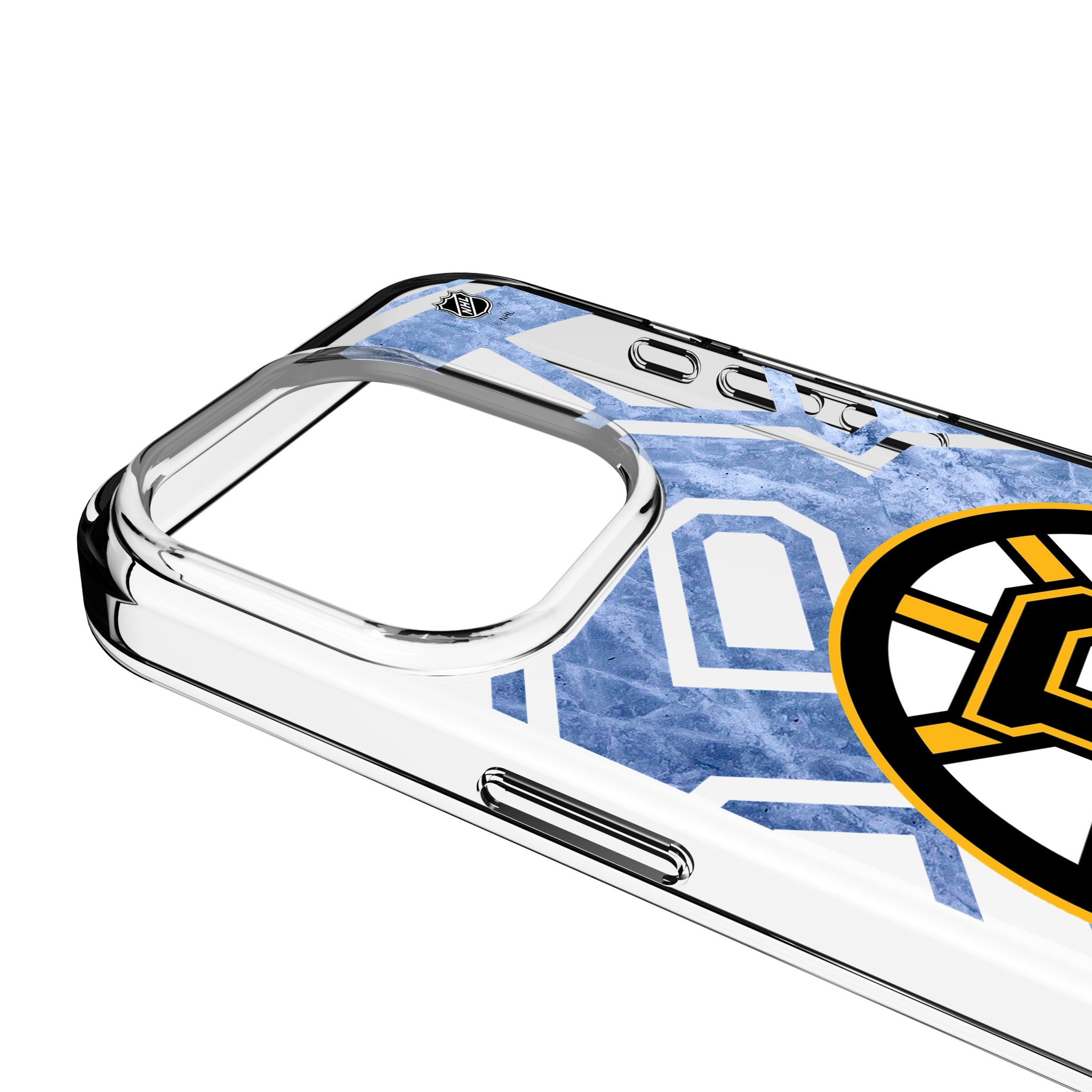 Boston Bruins Ice Tilt Clear iPhone Case for iPhone 14/13/12/11 Pro Max - Shatterproof Protective Cover with Team Logo - Perfect for Hockey Fans & Game Day Accessories