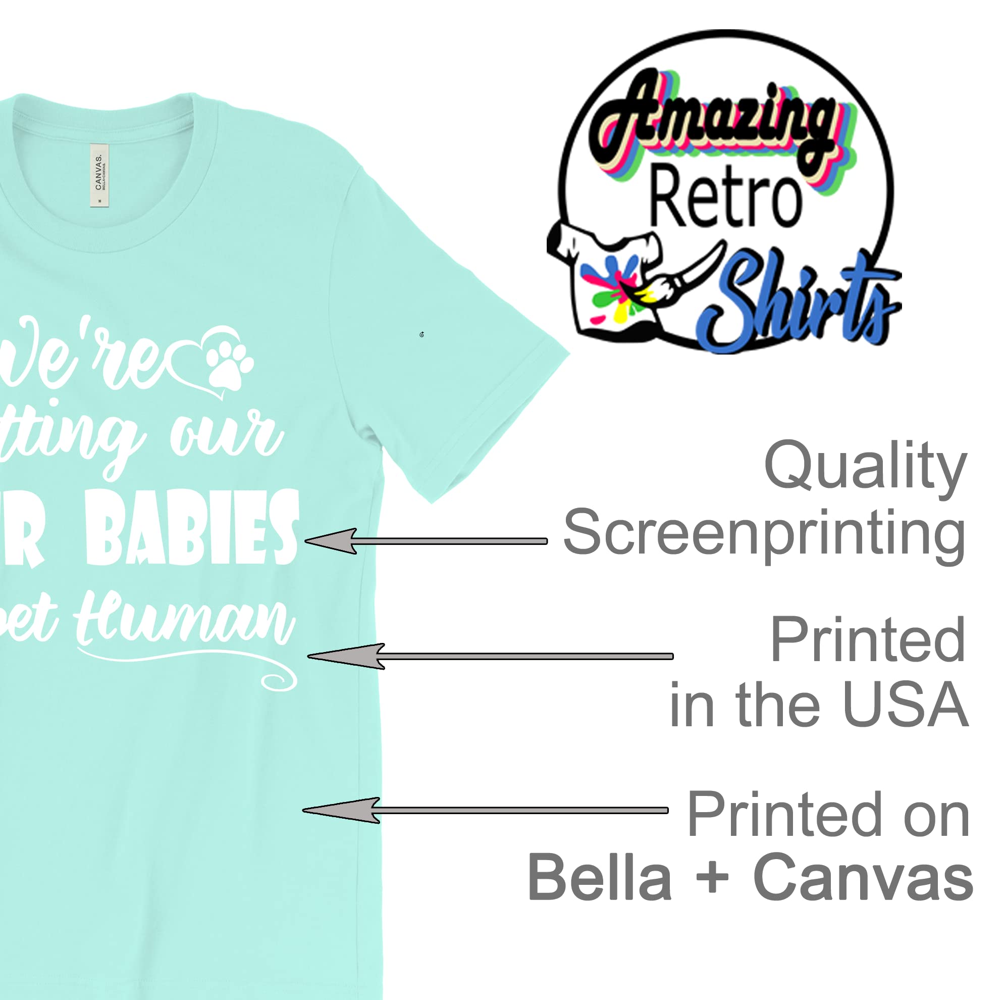 Funny Pet Human Shirt for Dog Moms - Cute Pregnancy & Baby Announcement T-Shirt - Perfect for Gender Reveals, Family Photos & Pet Lovers