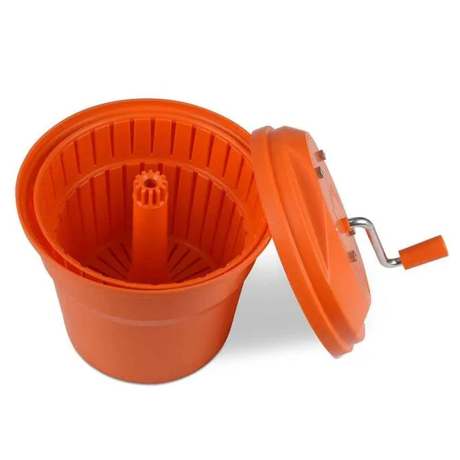 Best Manual Salad Spinner - Large 5.5QT Kitchen Greens Dryer for Lettuce, Vegetables & Herbs - Perfect for Healthy Eating & Meal Prep
