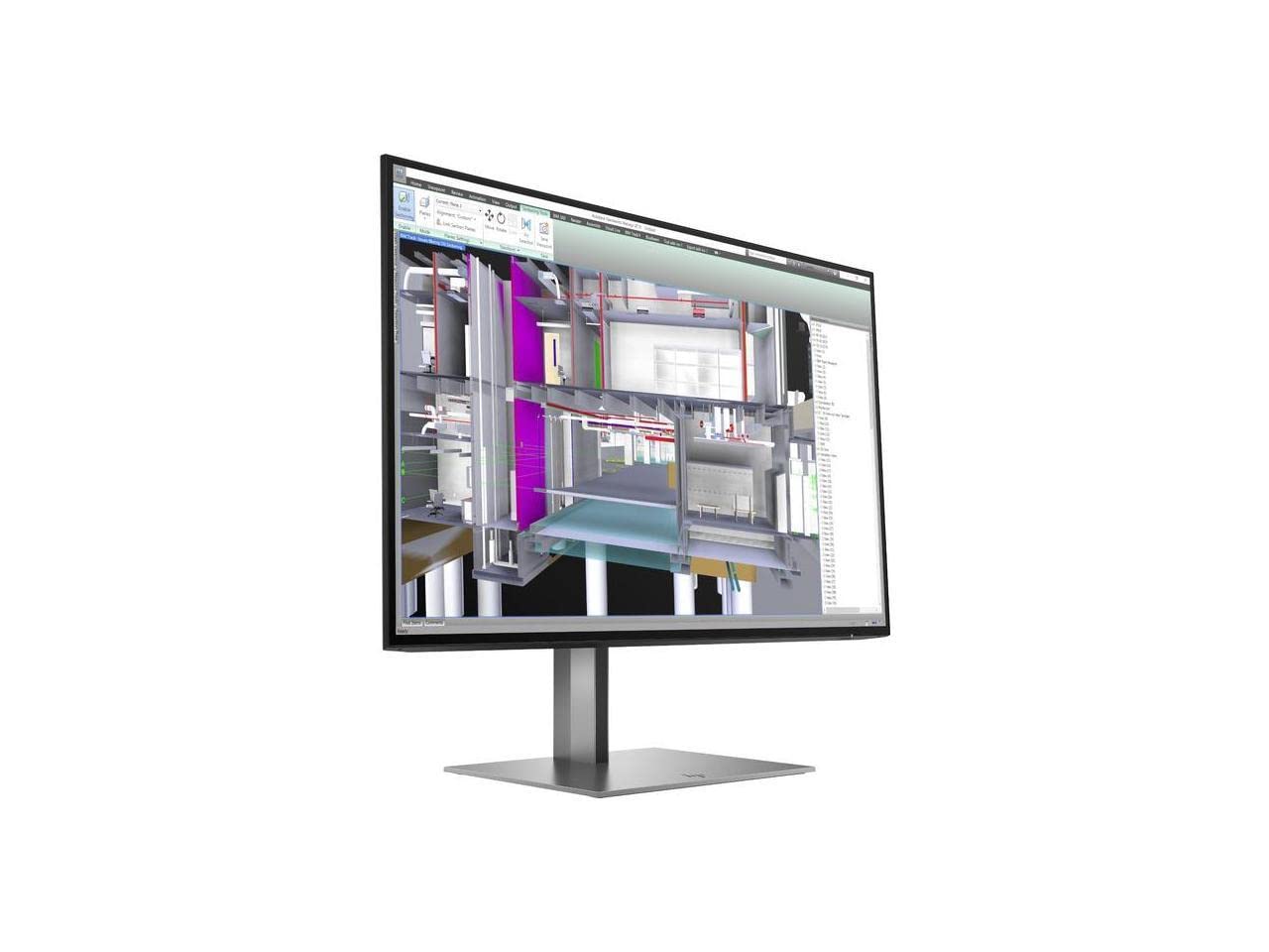 HP Z24u G3 24-Inch WUXGA LED LCD Monitor - 16:10 Aspect Ratio - Turbo Silver - Ideal for Office Work, Graphic Design & Gaming