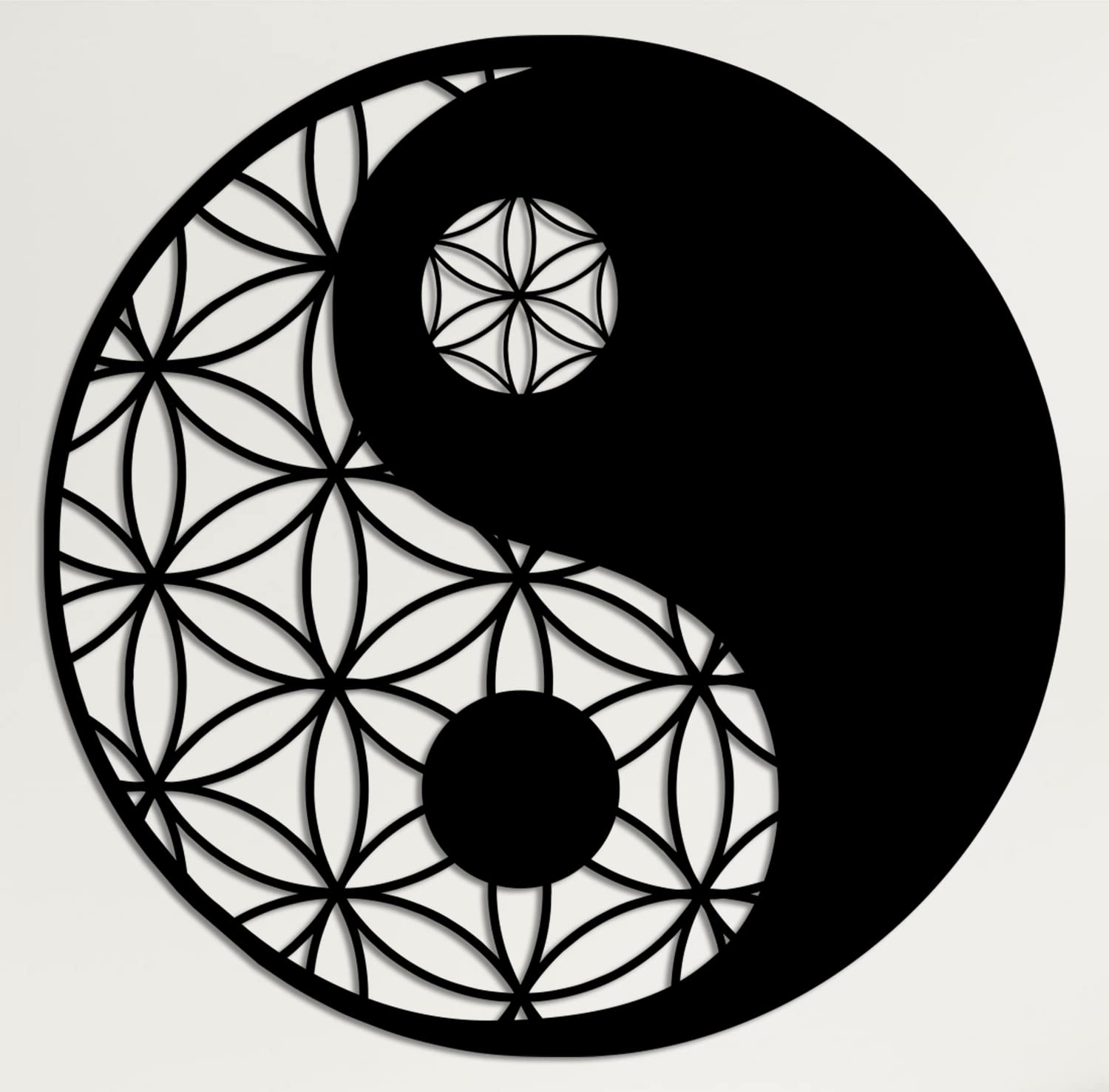 DEKADRON Metal Yin Yang Wall Art Decor - 24