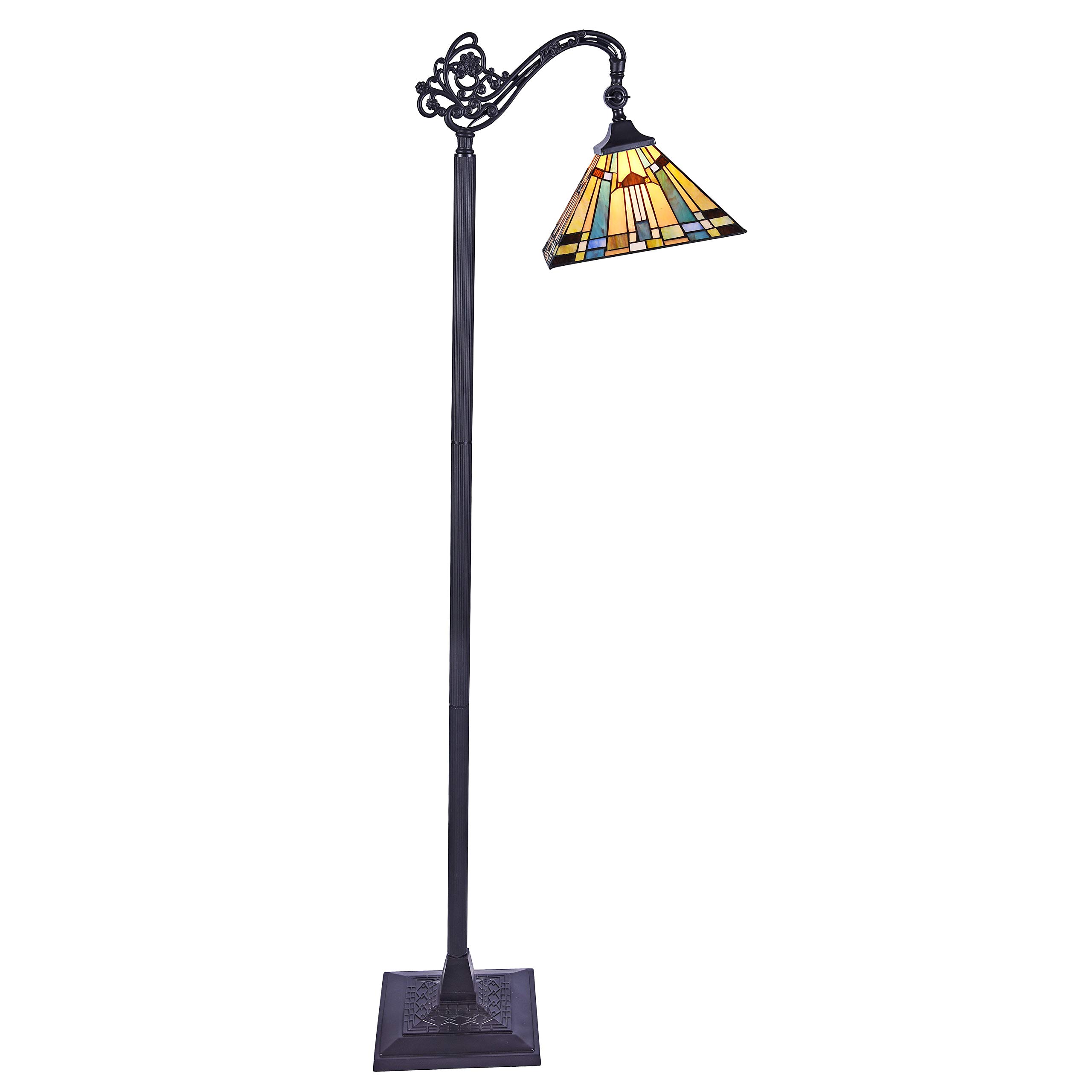 Chloe CH33293MS11-RF1 Modern Multicolor Floor Lamp for Living Room, Bedroom & Office - Adjustable Brightness LED Standing Light for Home Decor