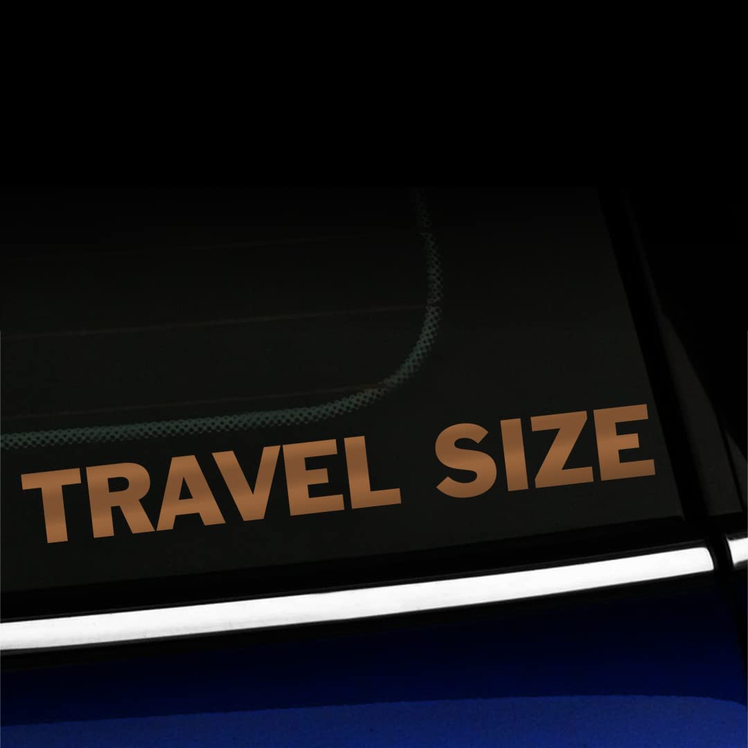 Artistic Reflection Vinyl Car Decal - Travel Size - Copper Color - Perfect for Road Trips, Commuting & Personalizing Your Vehicle