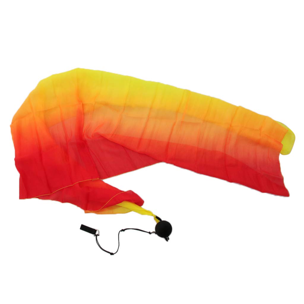 Silk Veil Poi Chain - Professional Belly Dance Streamer for Performances & Practice | Perfect for Stage Shows, Dance Classes, and Cultural Events