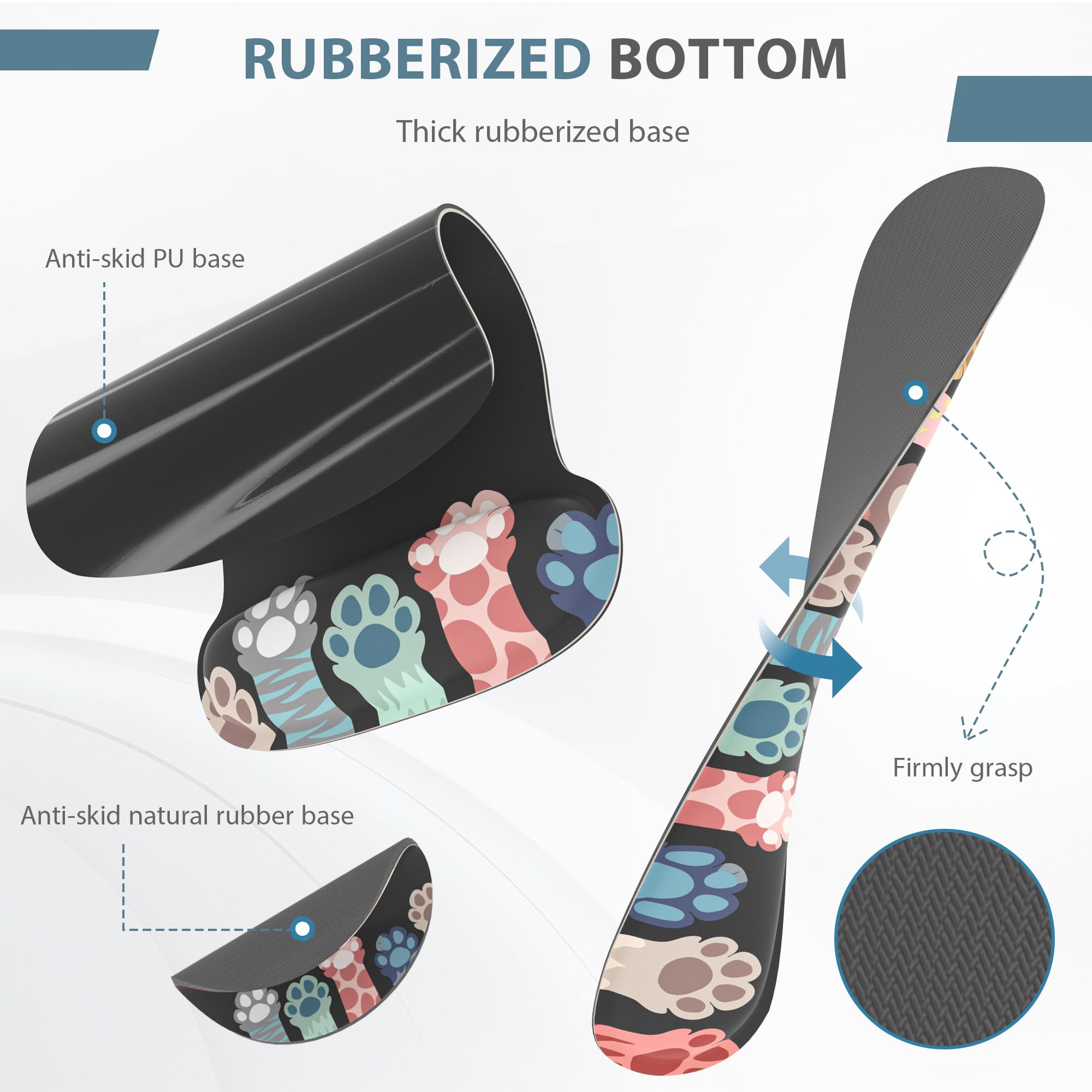 3 in 1 Ergonomic Mouse Pad Set with Gel Wrist Rest & Memory Foam Keyboard Pad - Comfortable Computer Accessories for Office, Gaming & Home Use - Cute Cat Paw Design for PC & Laptop Users