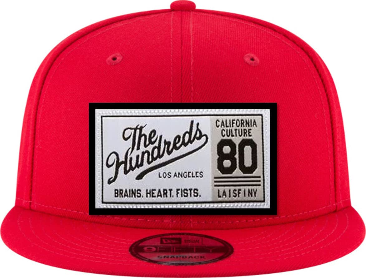 The Hundreds Unisex Cult Snapback Hat - Adjustable Red Baseball Cap for Men & Women | Perfect for Streetwear, Casual Outfits & Sports Fans
