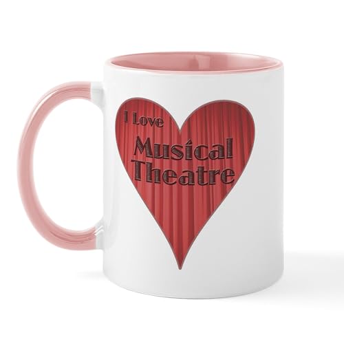 White/Pink Inside - I Love Musical Theatre Mug