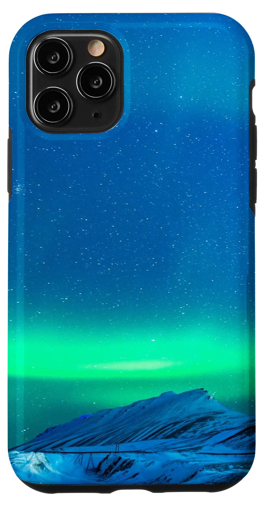 iPhone 11 Pro Case - Northern Lights Snow Design Protective Cover for Women & Men | Perfect Gift for Christmas, Birthday & Travel Accessories