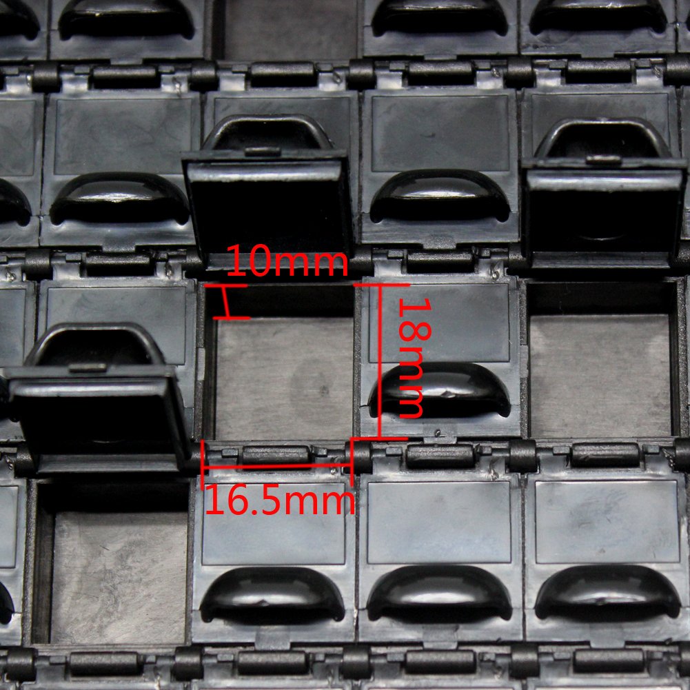 ESD Safe SMD Resistor IC Chips Organizer with 144 Bins - Anti-Static Storage Box for Electronic Components | Perfect for PCB Repair, DIY Projects & Electronics Workbench Organization