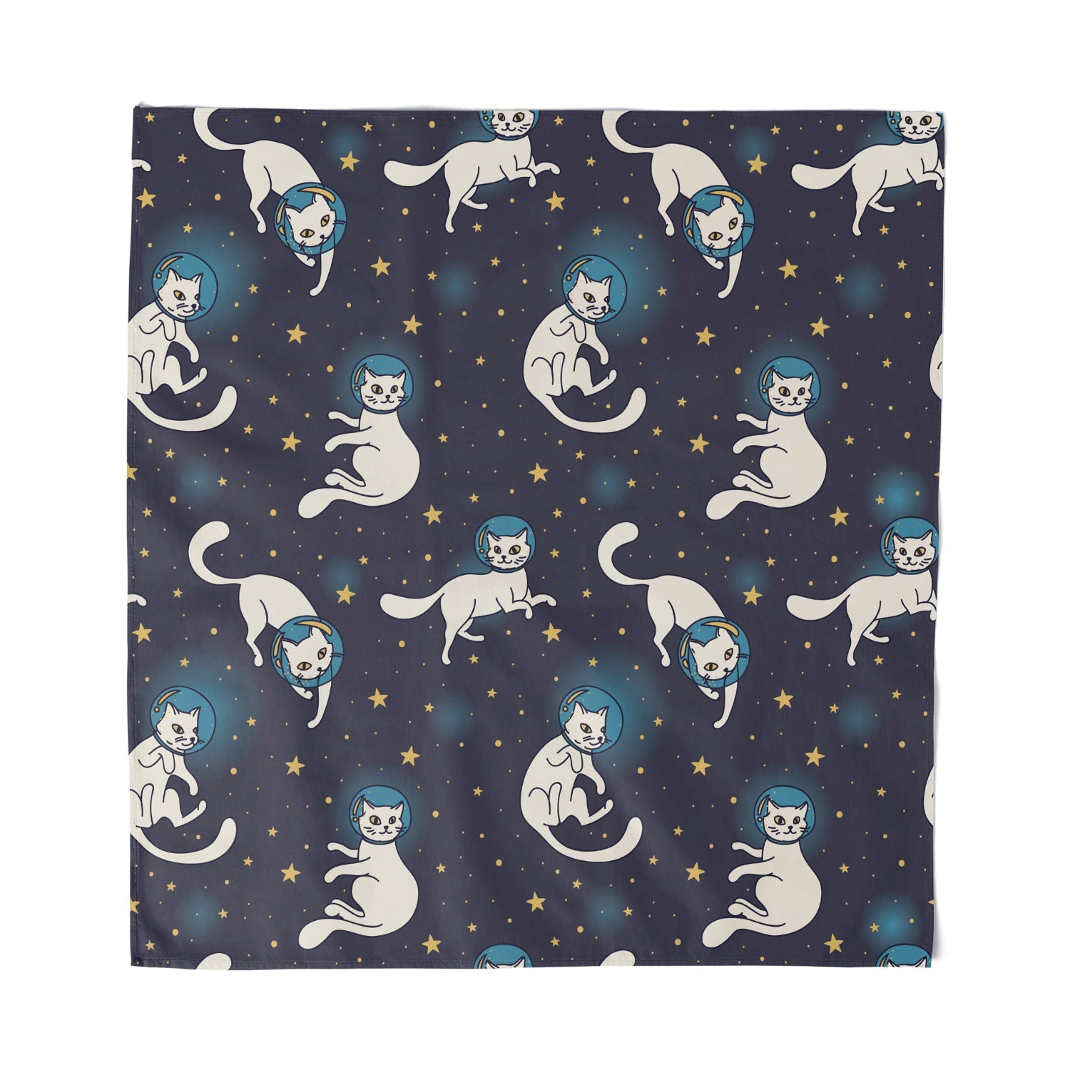 Stylish Cats in Space Bandana for Pets - Fun & Trendy Dog & Cat Accessory for Costumes, Photos & Everyday Wear