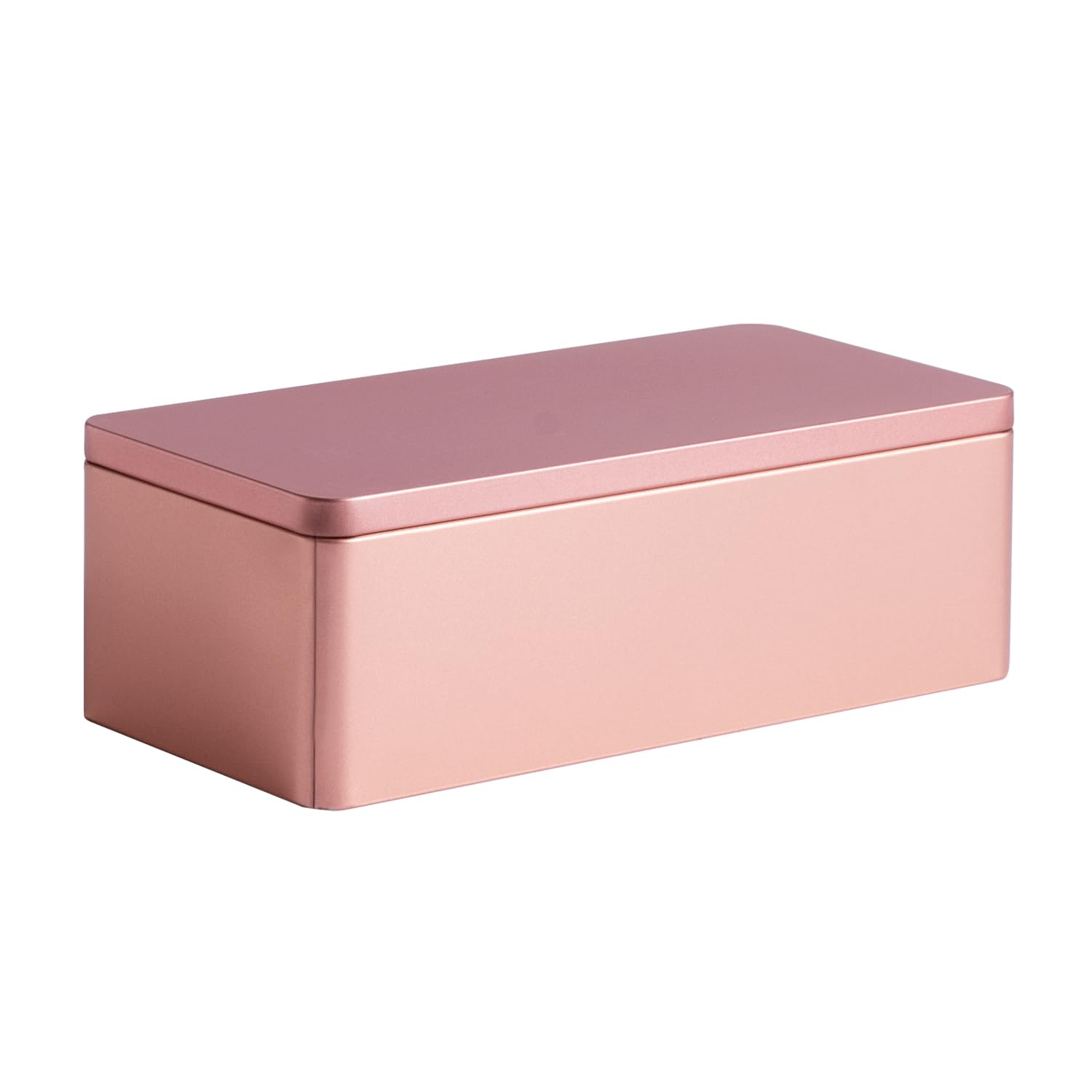 Airtight Metal Food Storage Containers with Lids - Rose Gold Kitchen Pantry Organization Tin Box for Dry Food, Spices, Tea, Coffee & Baking Supplies | Perfect for Home, Office & Camping Use