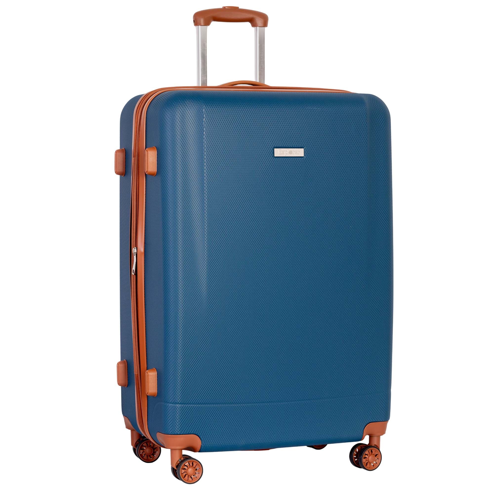 Explorer First Class Expandable Large Luggage - 28 Inch Checked Suitcase with Spinner Wheels for International Travel, Business Trips & Family Vacations