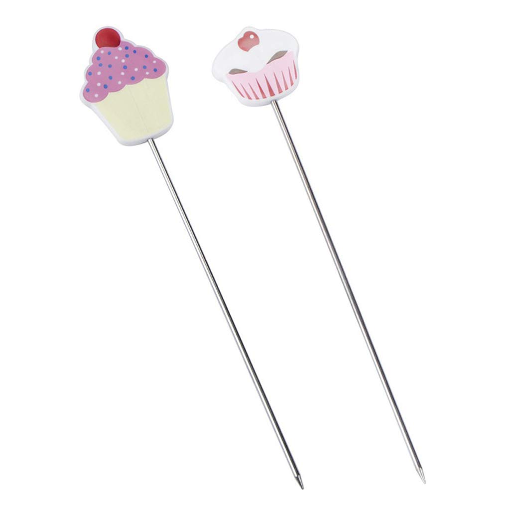 Reusable Metal Cake Tester Probe - Long Baking Skewer Needle for Muffins, Bread & Pastries | Perfect for Home Bakers & Professional Kitchens | Essential Baking Tool for Testing Doneness & Decorating Desserts