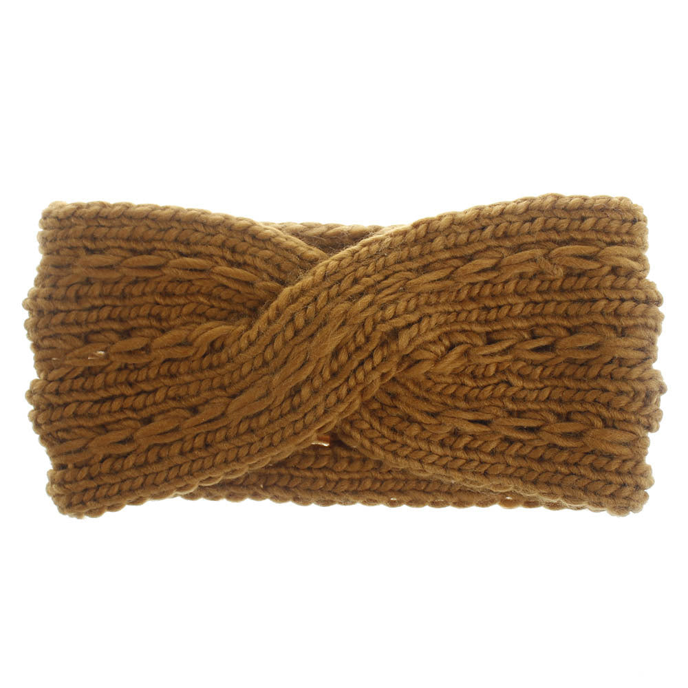Warm Acrylic Thick Wool Knitted Headband for Women - Winter Fashion Hair Accessories - Perfect for Outdoor Activities & Cold Weather