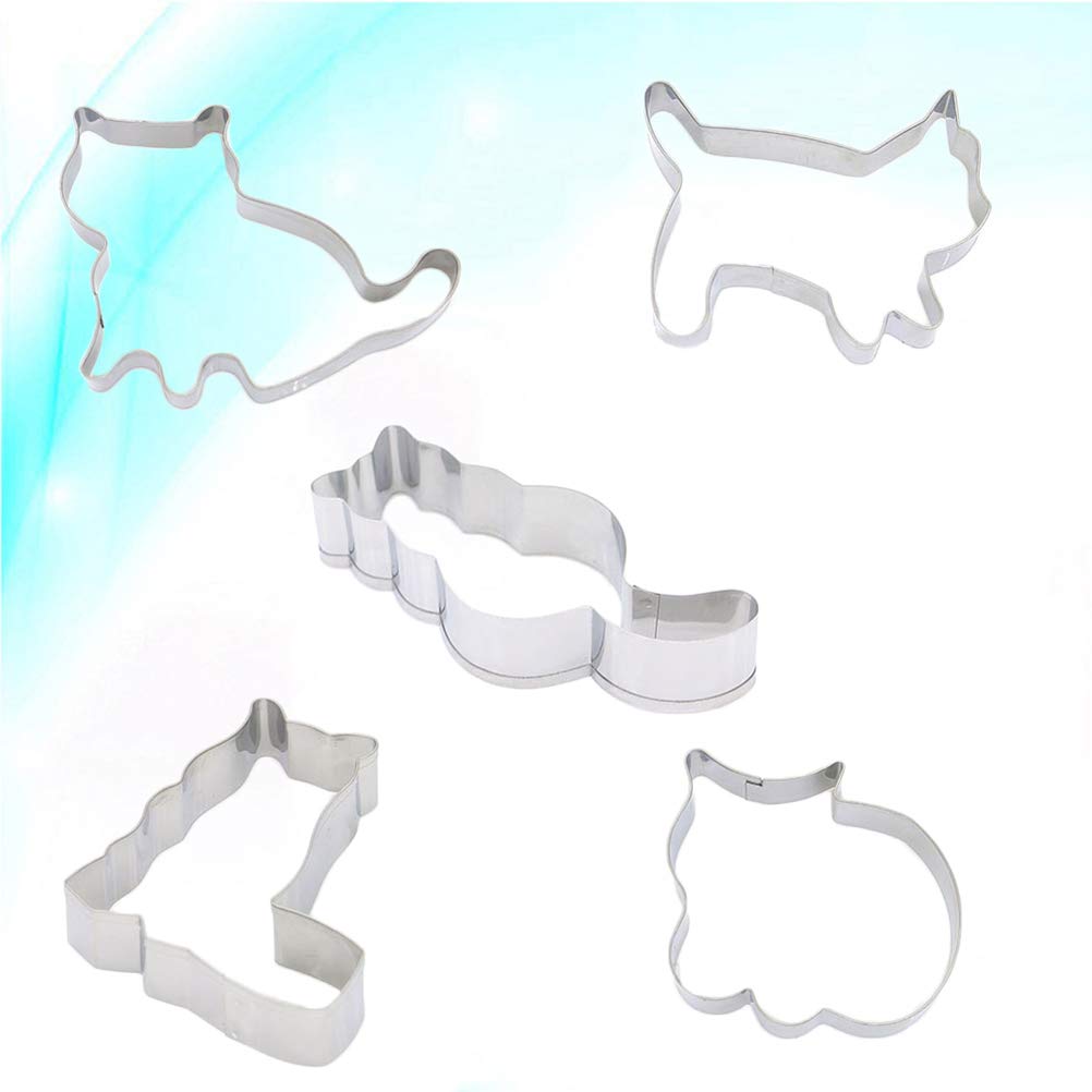 5-Piece Stainless Steel DIY Cake Molds Set - Baking, Dessert & Fondant Molds for Home Bakers & Cake Decorating Enthusiasts - Perfect for Birthdays, Weddings & Party Treats