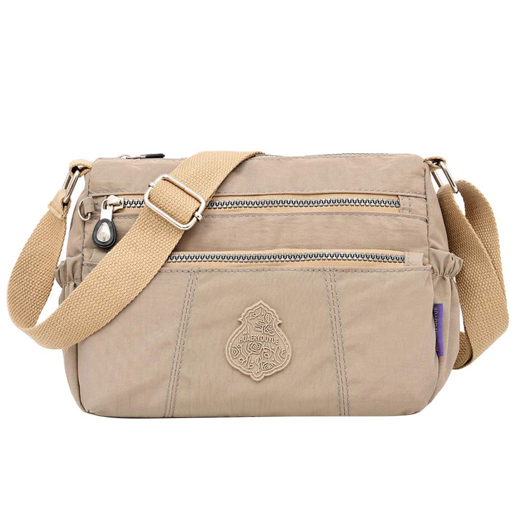 Elegant Waterproof Nylon Women's Shoulder Bag for Travel & Shopping