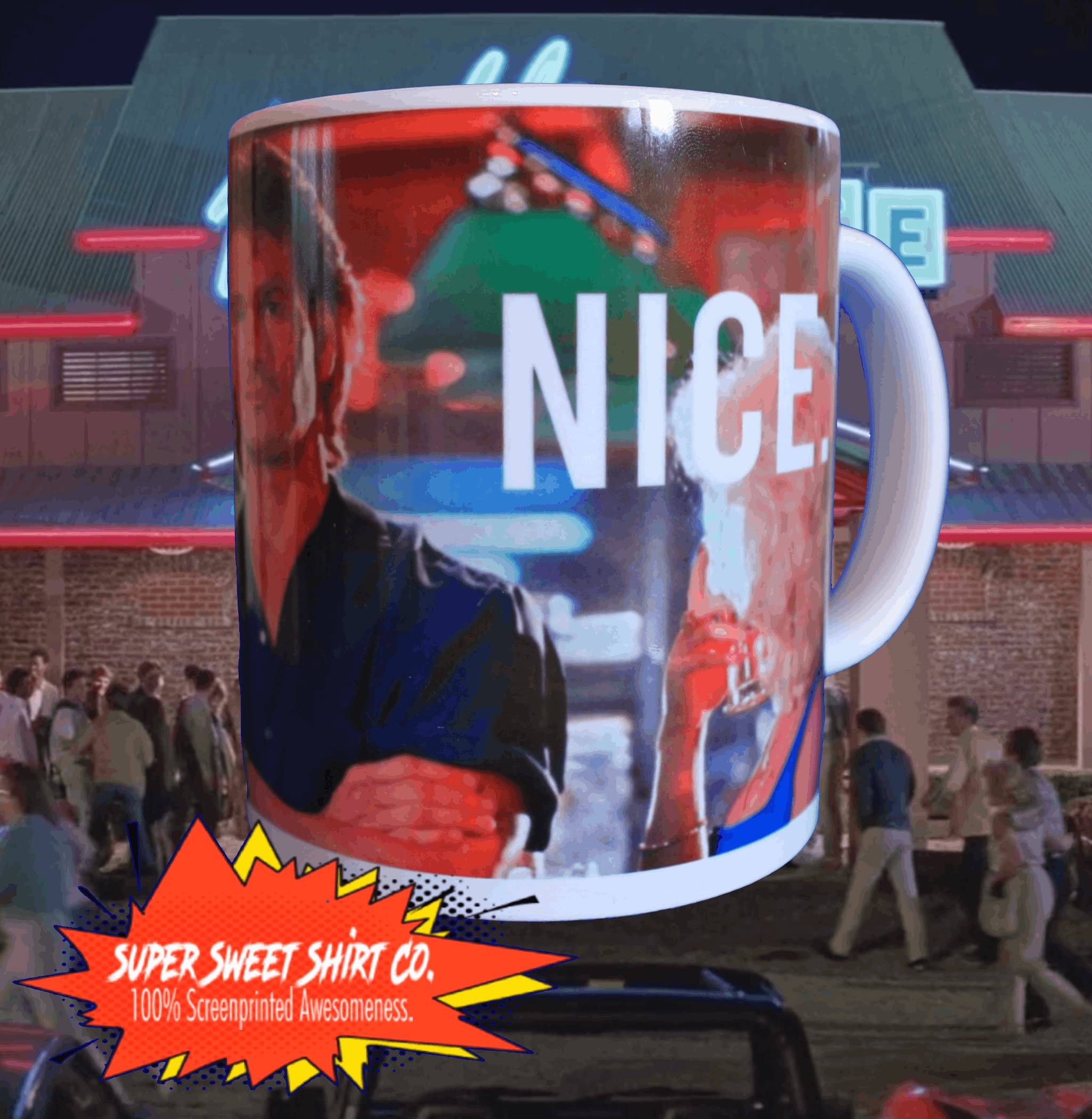 Road House Patrick Swayze Themed Coffee Mug - Perfect for Movie Fans, Office Use & Gift Giving