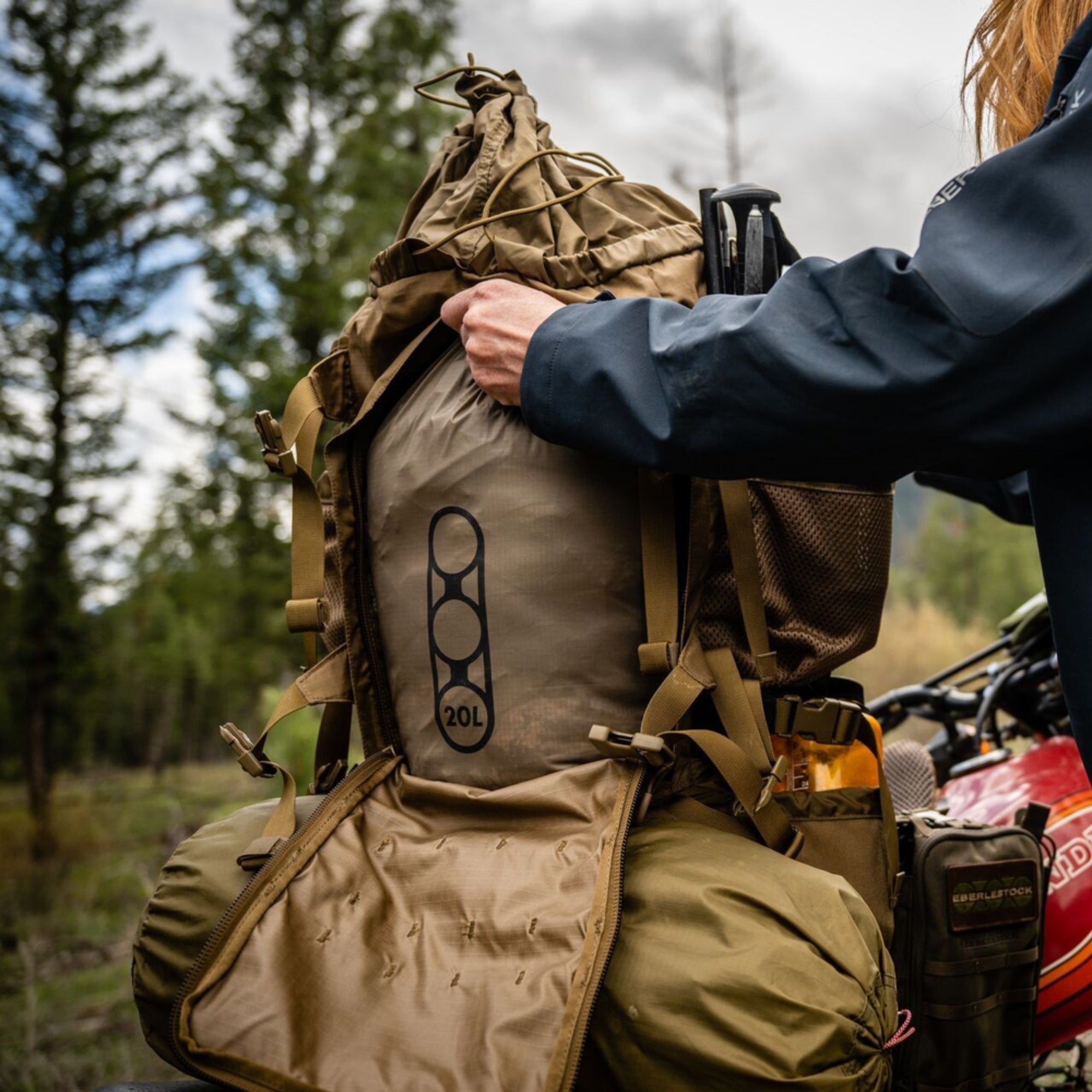 Eberlestock Destroyer 63L Mountaineering Backpack - Hydration Compatible for Hiking, Camping & Outdoor Adventures