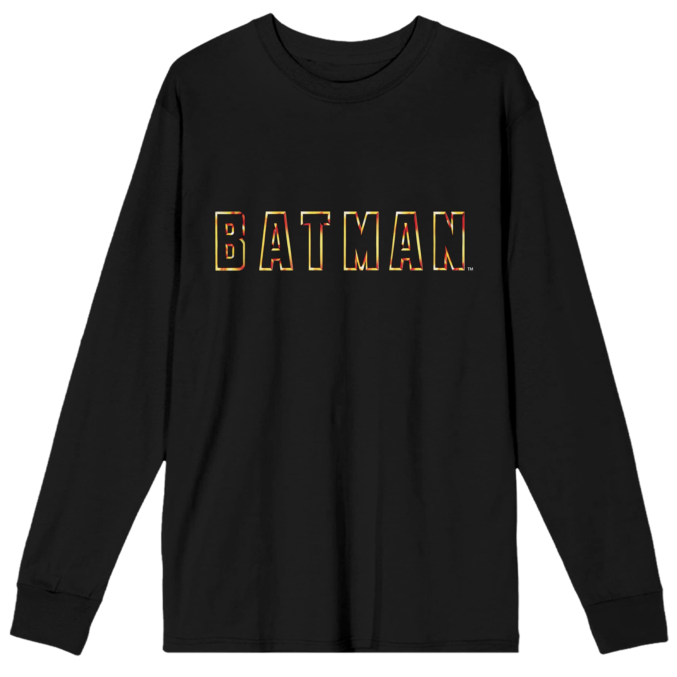 DC Comics Batman Graphic Tee Shirt for Men - Black Long Sleeve Superhero T-Shirt | Casual Wear, Cosplay & Comic Book Fan Gift