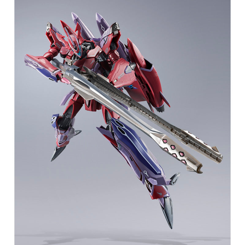 Bandai DX Chogokin Macross Frontier VF-27ySP Super Lucifer Valkyrie (Brera Sterne Use) Revival Ver. Action Figure - Collectible Anime Robot Model for Display & Play