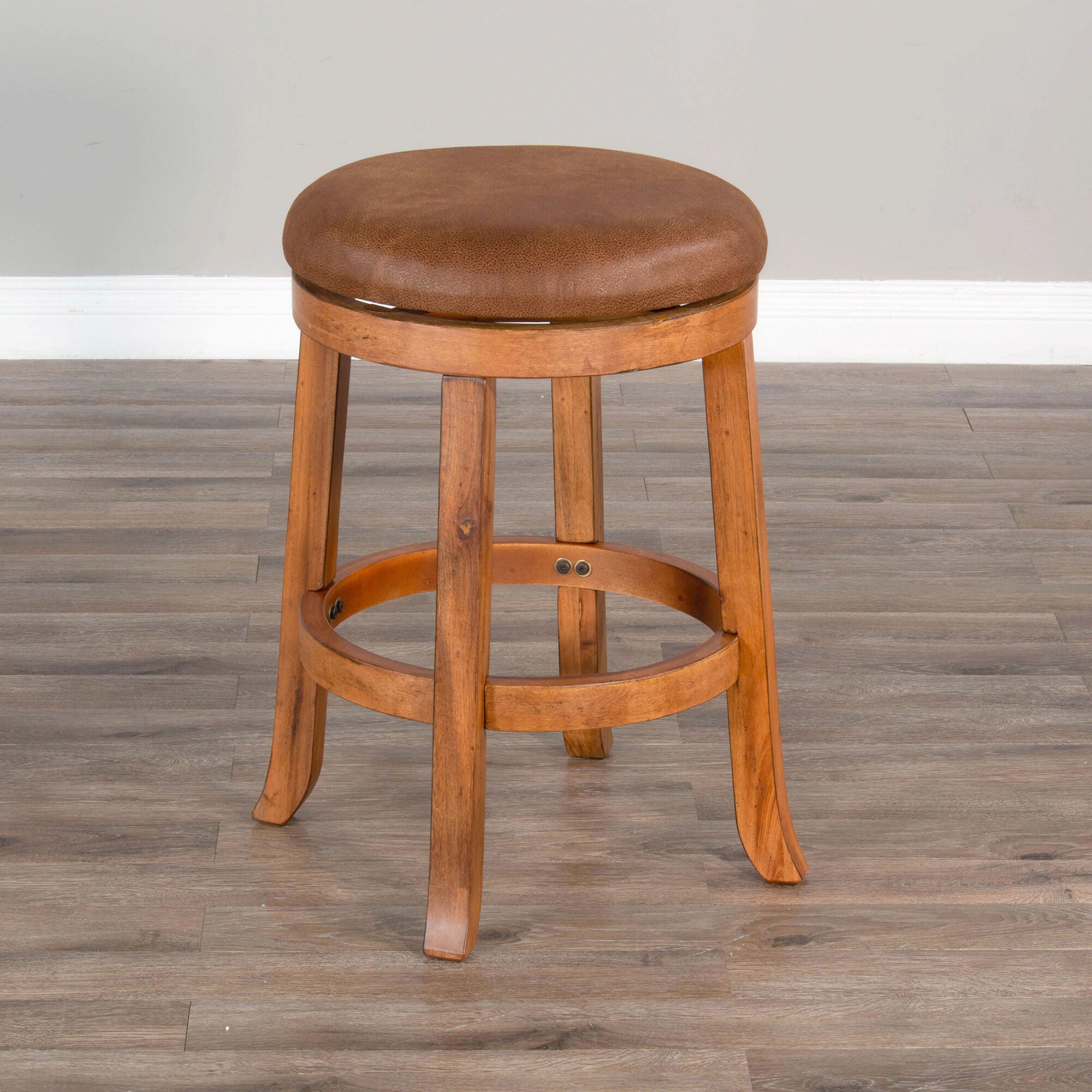 Sedona Backless Swivel Counter Stool - Modern 360° Rotating Bar Stool for Kitchen Island, Breakfast Nook & Home Bar - Adjustable Height & Comfortable Seat