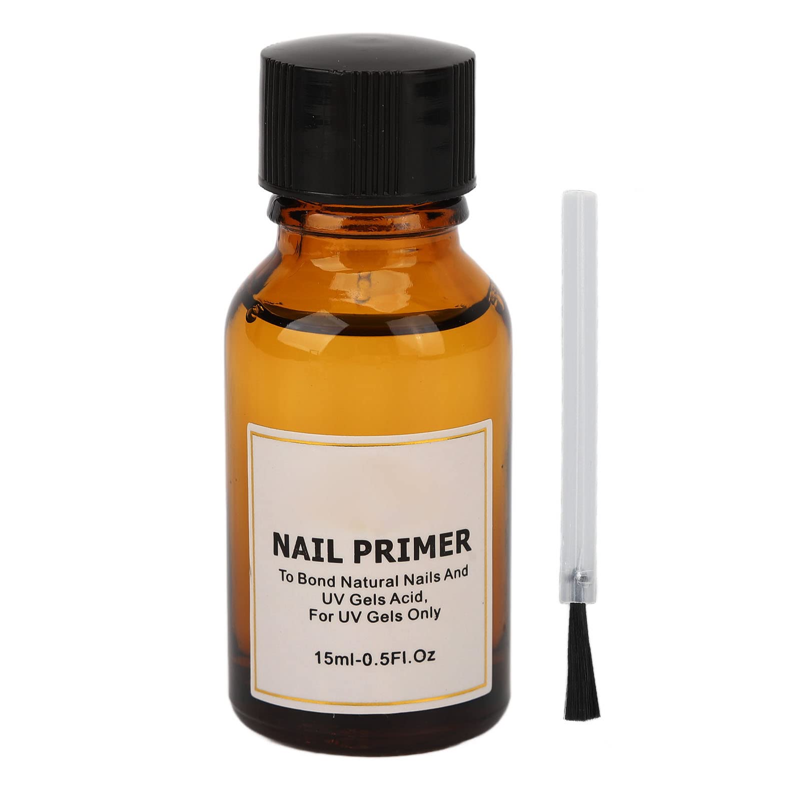 Quick Drying Gentle Nail Primer - 15ml Nail Art Primer for Acrylic & Gel Nails | Brightening, Firming, Non-Irritating Pre-Dehydrator | Perfect for Salon & Home Manicures