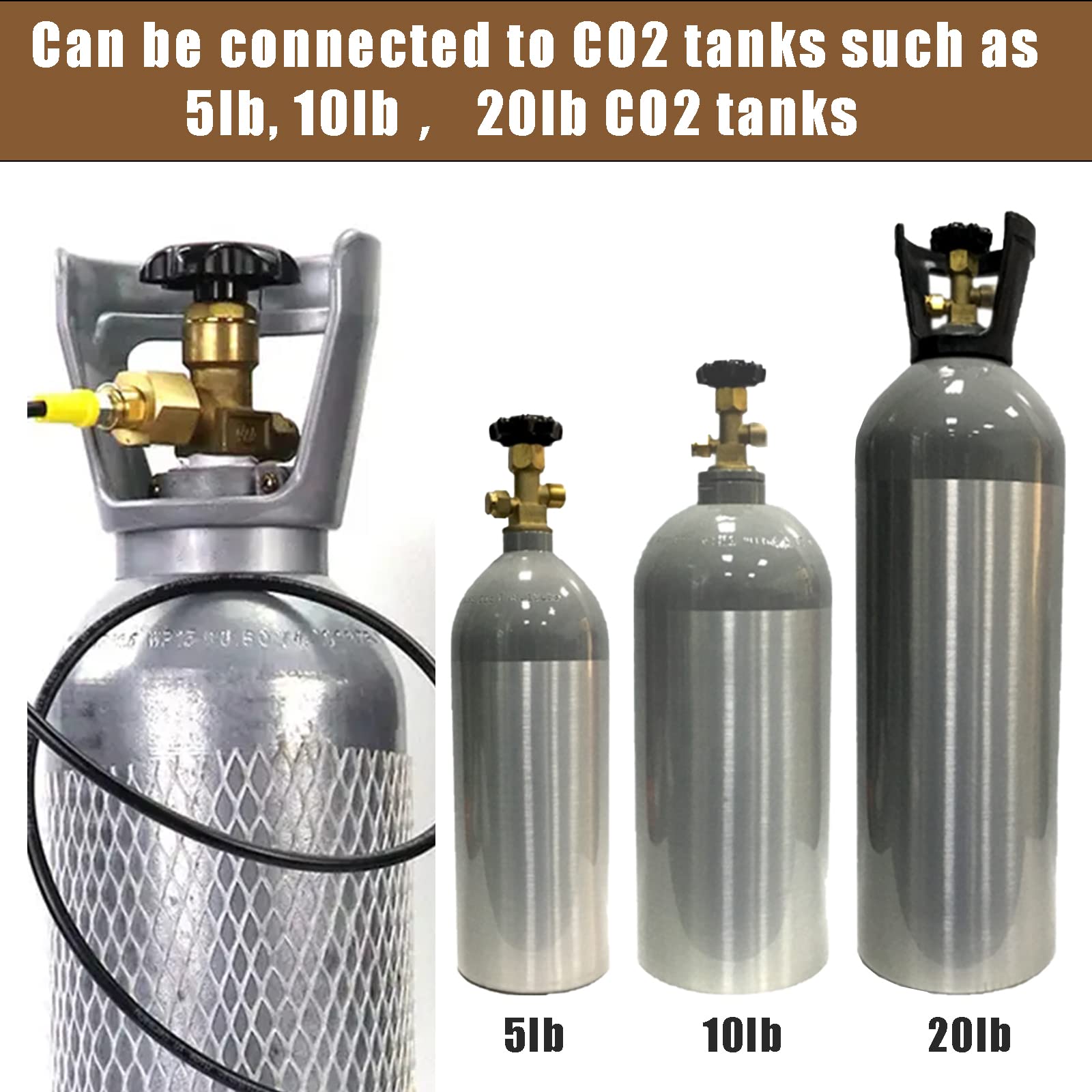 CGA320 Adapter Hose Kit for SodaStream - CO2 Tank to Soda Maker Conversion Kit with Premium Hose - Perfect for Home Carbonation & Commercial Soda Dispensing Systems