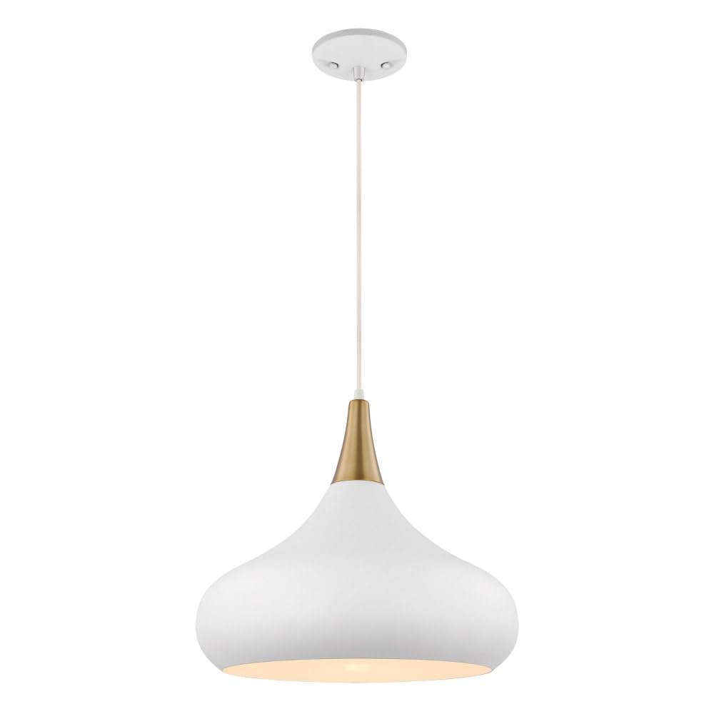 Nuvo Phoenix Mid-Century Modern 1 Light Large Pendant Light Fixture - 16.13
