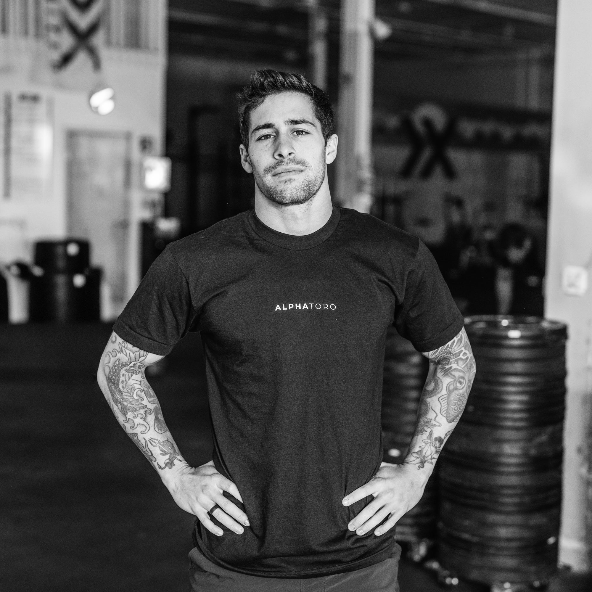 Men's Alpha Toro Training Shirt - Moisture Wicking Workout Top for Gym & Running - Lightweight Performance Tee for Fitness & Active Lifestyle