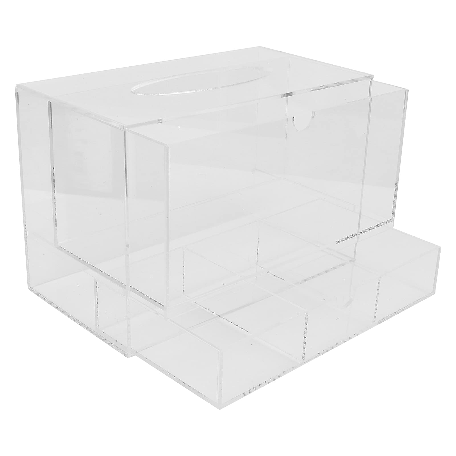 01 02 015 Cosmetic Storage Box - Smooth Push-Pull Makeup Organizer for Salon, Home & Office | Perfect for Vanity, Bathroom & Travel Organization