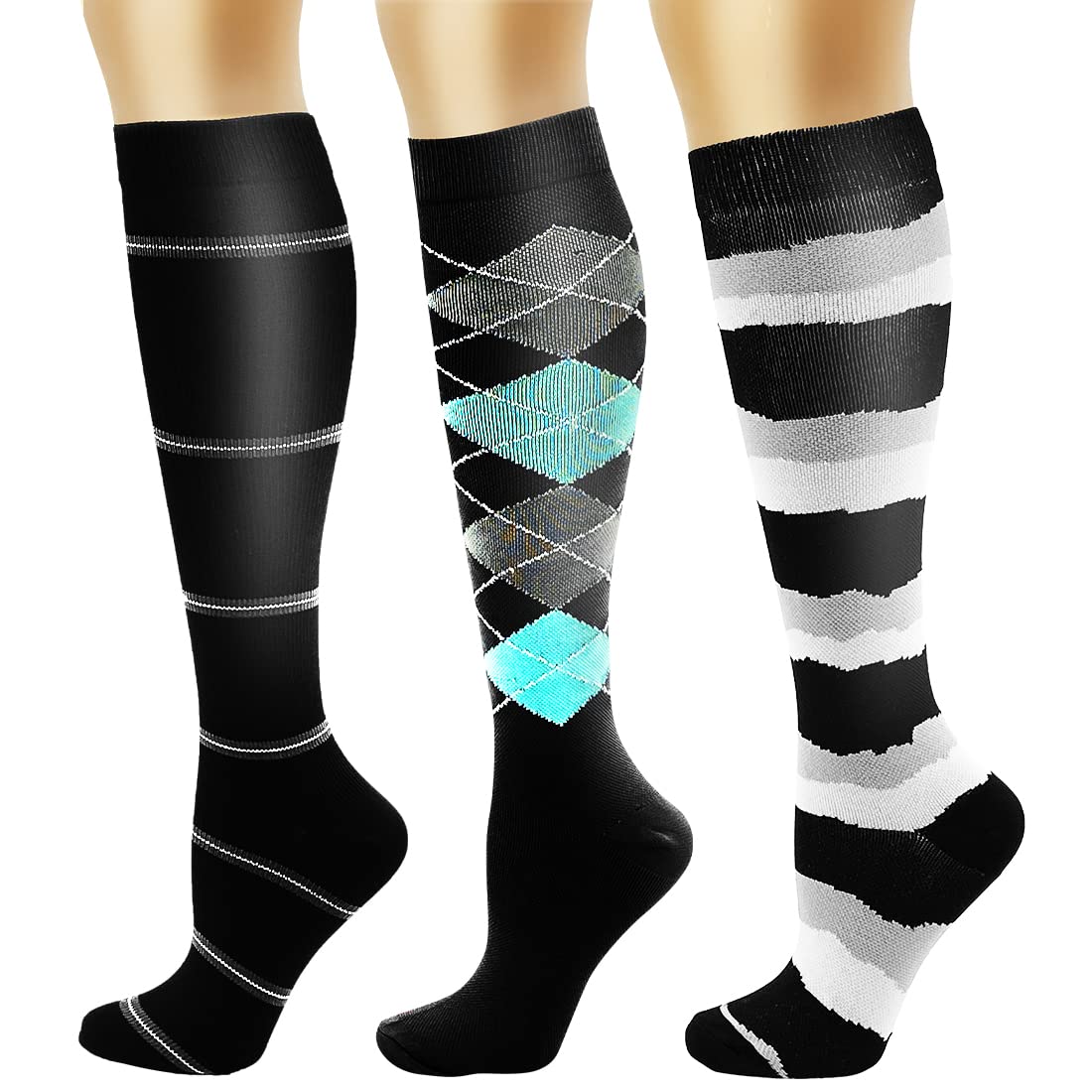 Best Compression Socks for Women & Men - Athletic Support, Improved Circulation & Faster Recovery - Ideal for Running, Travel & Post-Workout Recovery