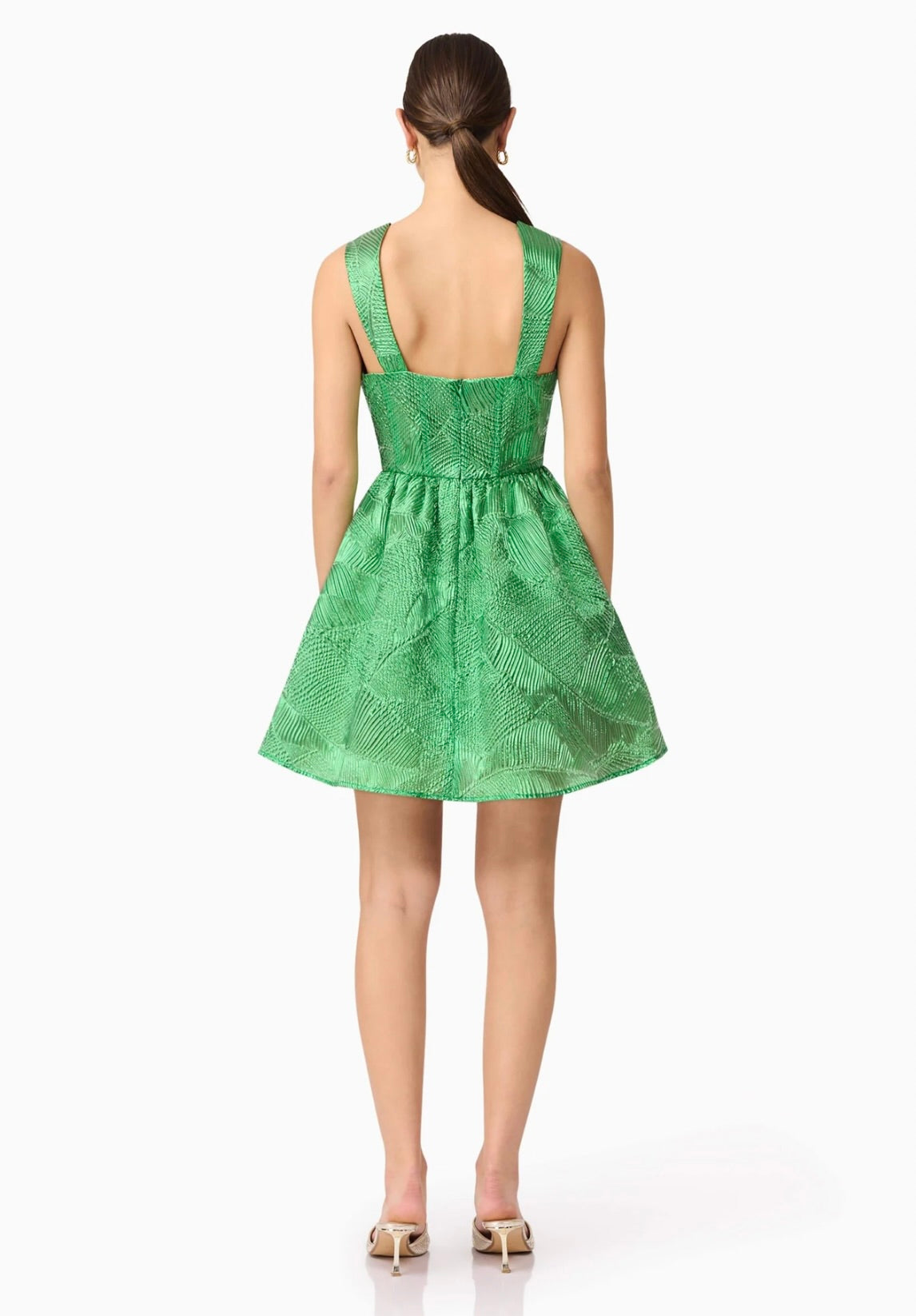 Ginnifer Green A-Line Mini Dress for Women - Flirty Summer Party & Cocktail Outfit