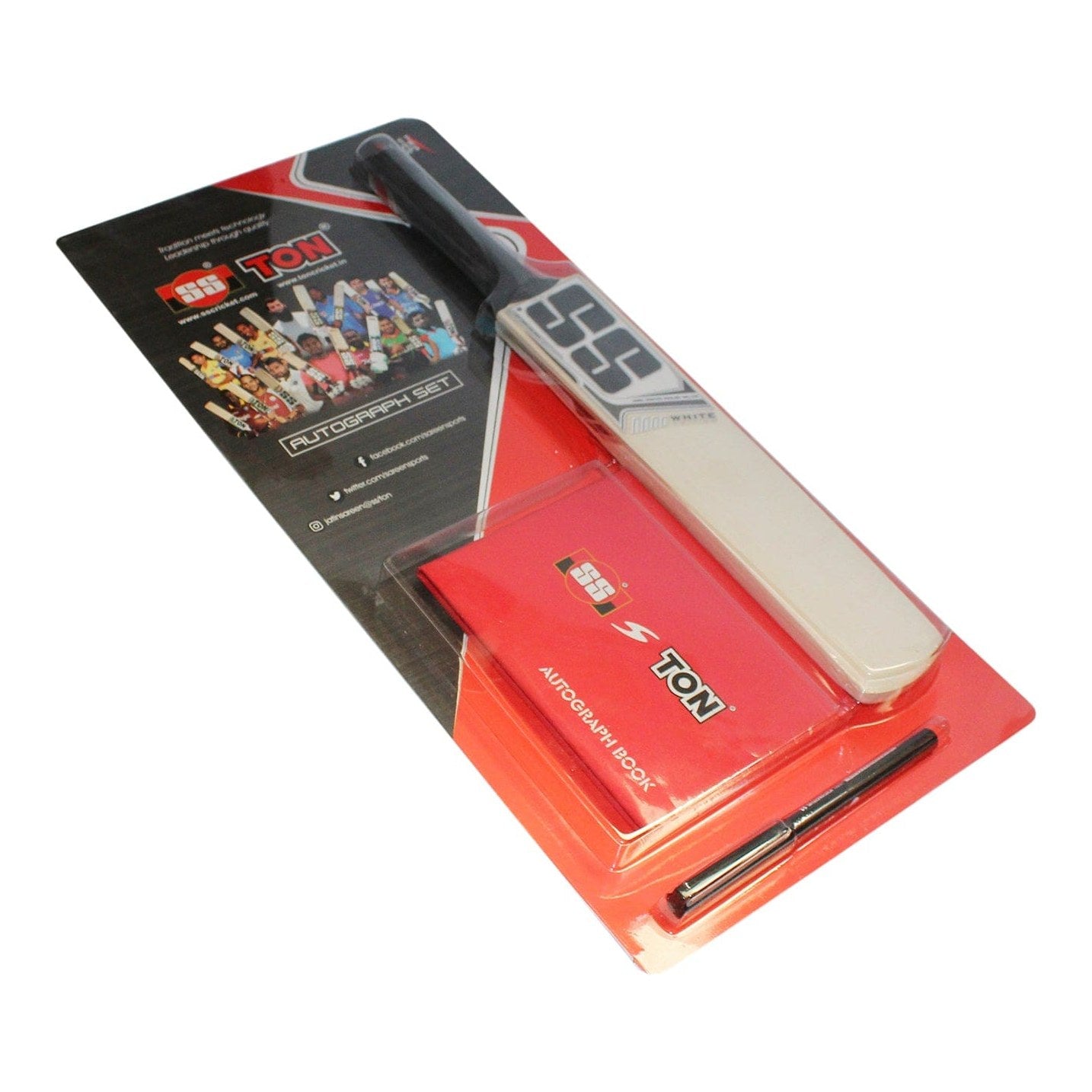 Premium SS Autograph Kit for Collectors - Self-Inking Signature Stamp with Custom Name - Perfect for Sports Memorabilia, Fan Mail & Autograph Events