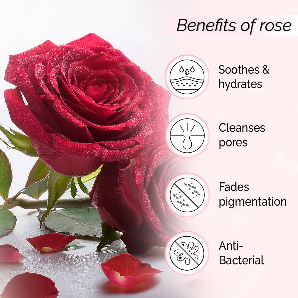 PYOURA 100% Organic Rose Water Face Mist - 100ml Hydrating Toner for Dry Skin, Glowing Complexion & Pore Tightening | Unisex Facial Spray for Women & Men | Perfect for Daily Skincare, Post-Workout Refresh & Makeup Setting