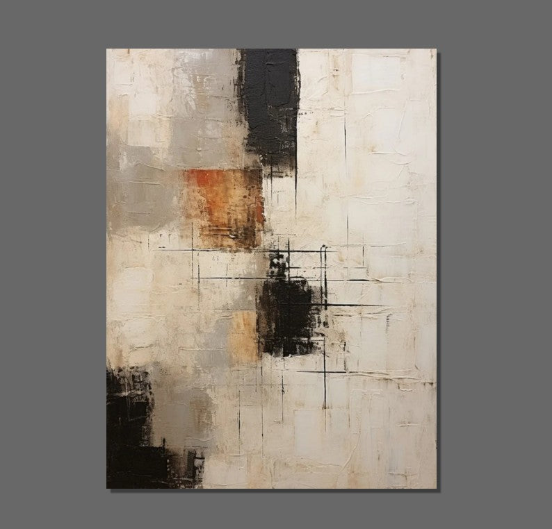 Hand Painted Abstract Wall Art - Modern Extra Large Acrylic Painting for Living Room & Dining Room Decor - Perfect for Home, Office, and Gift Giving