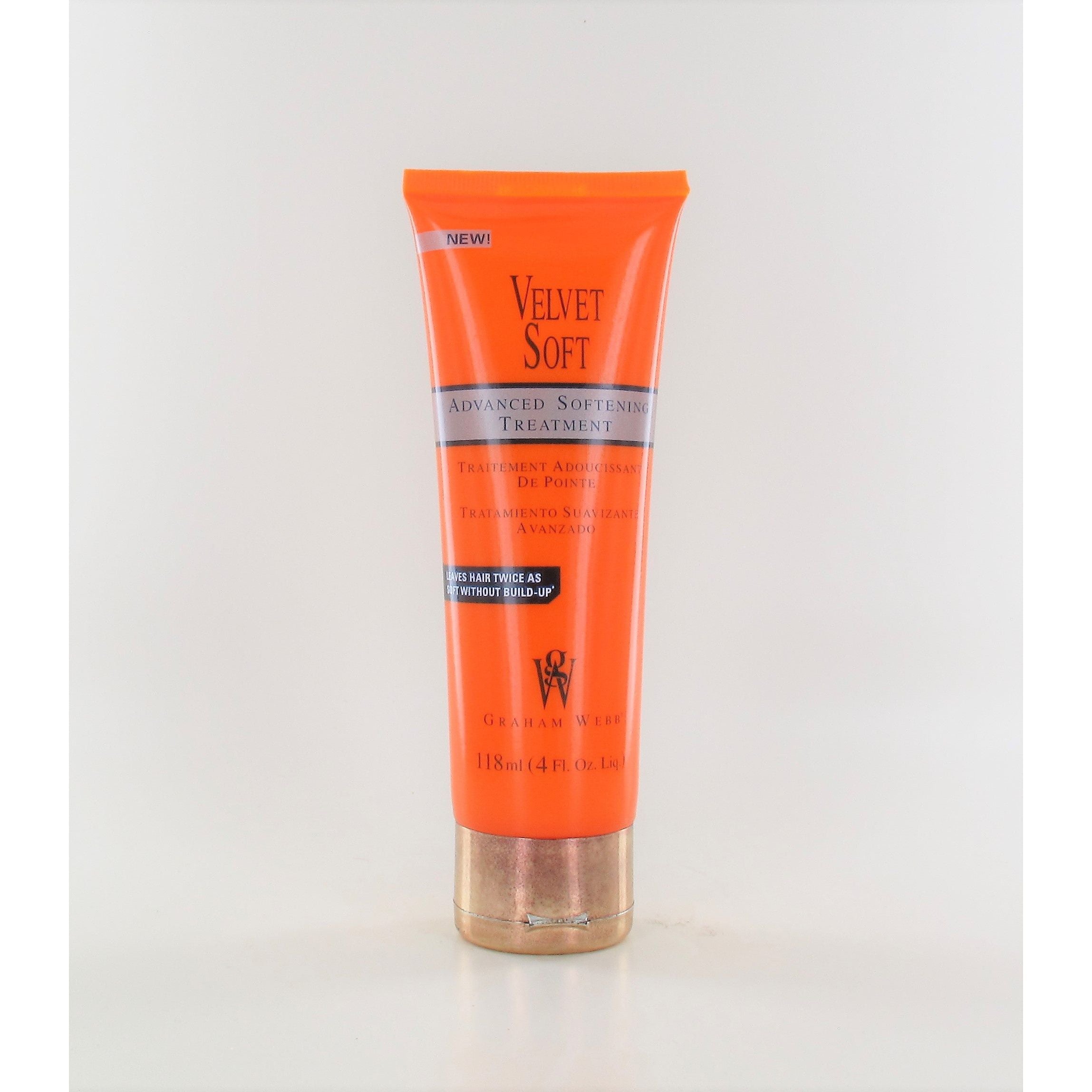 Graham Webb Velvet Soft Advanced Softening Hair Treatment - 4 Oz for Dry, Damaged Hair - Deep Conditioning & Hydration at Home or Salon