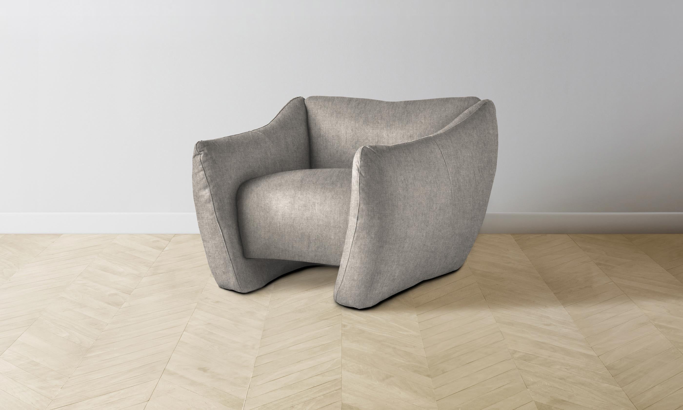 The Bond Chair - Premium Performance Tweed Oatmeal Upholstered Lounge Chair for Living Room, Office & Reading Nook