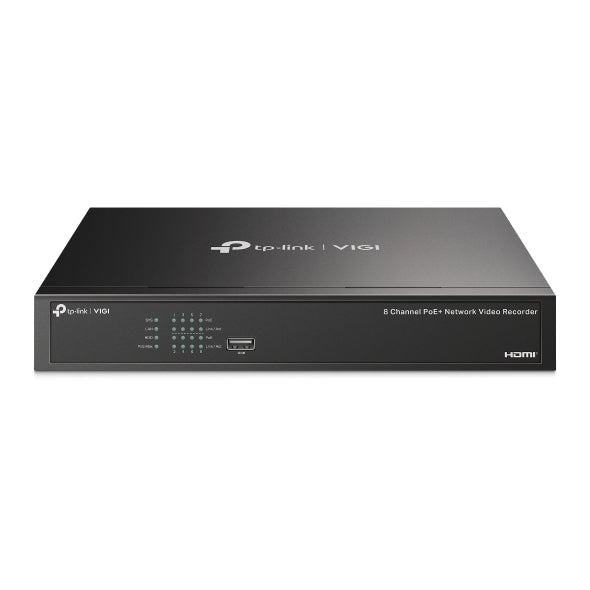VIGI 8 Channel PoE+ NVR Security System with 8MP HD Resolution - Ideal for Home & Business Surveillance Monitoring