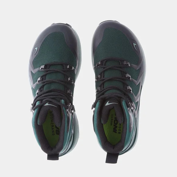 INOV8 Women's Roclite Pro Mid GTX Hiking Boots - Waterproof Dark Green/Black Trail Running Shoes for Outdoor Adventures & Mountain Climbing