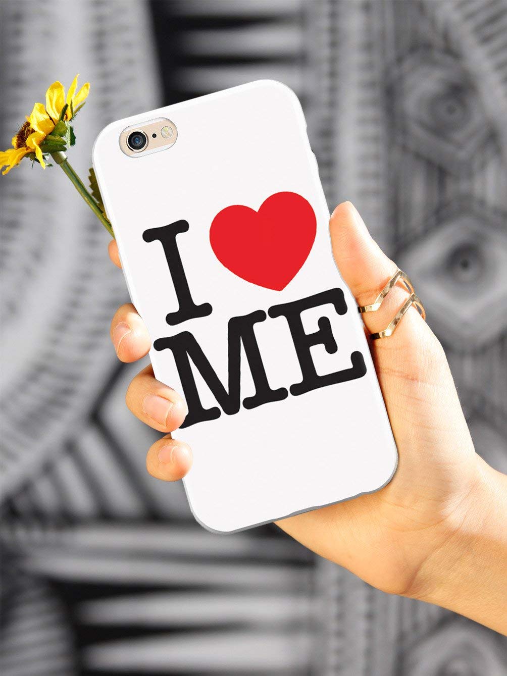 Inspired Cases - iPhone 12 Pro Case with 3D Textured Protection | Slim Shockproof Cover for Apple iPhone 12 Pro | 'I Love Me' White Design - Perfect for Everyday Use, Travel & Gift Giving