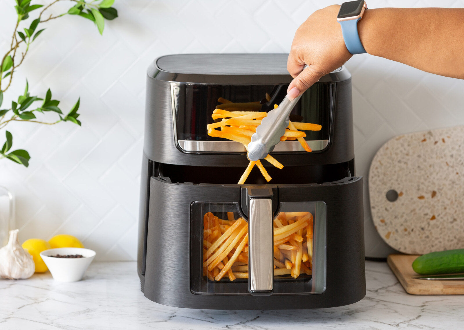 1700W 10L Digital Air Fryer with Viewing Window - Large Capacity Oil Free Cooker for Healthy Meals | Perfect for Family Dinners, Party Snacks & Quick Weeknight Meals
