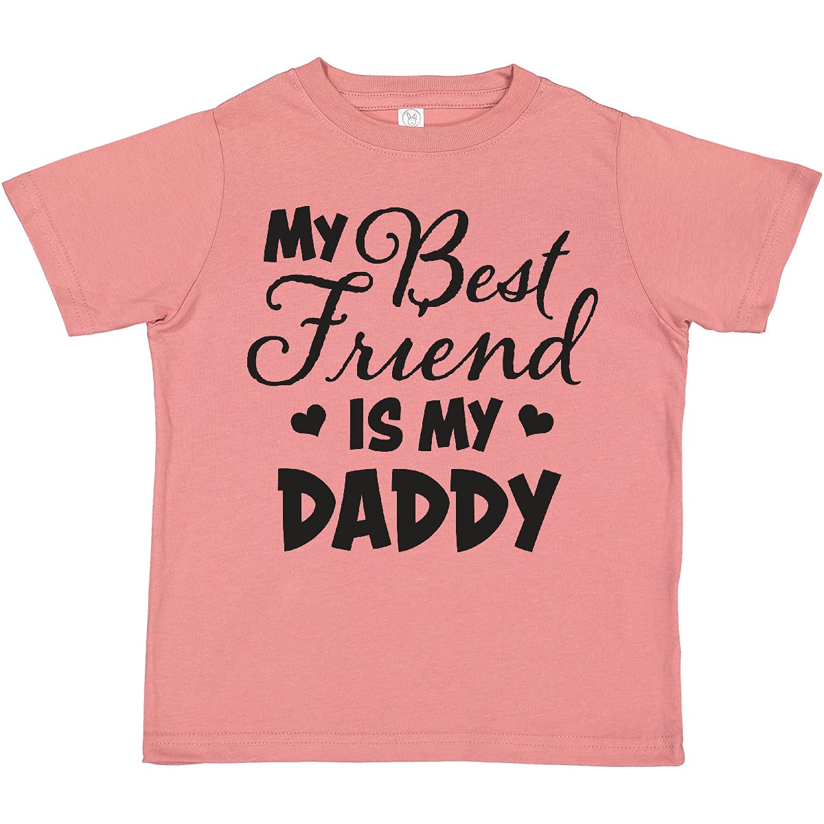 My Best Friend is My Daddy with Hearts Toddler T-Shirt - Perfect for Father's Day, Birthdays, and Family Outfits
