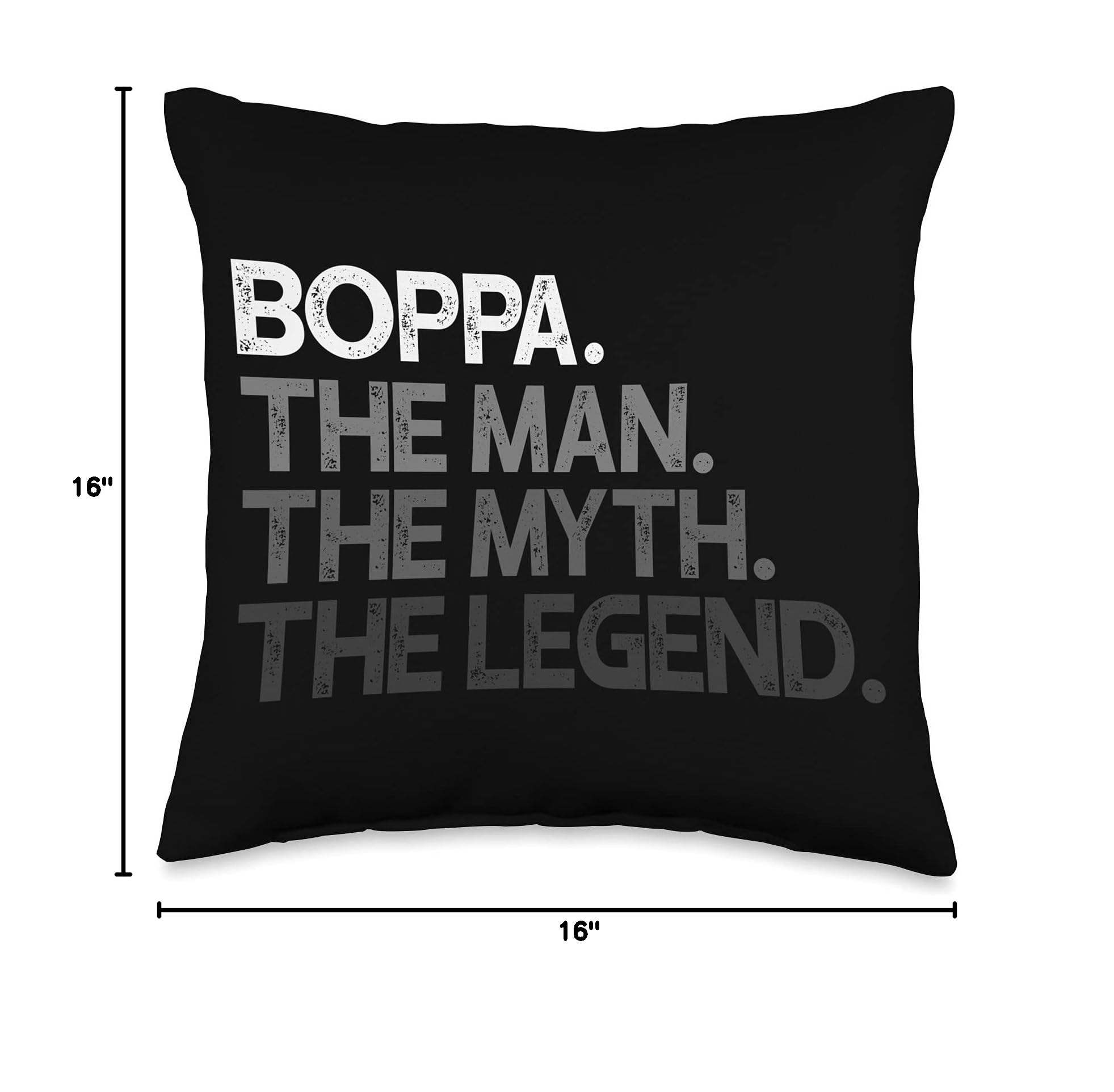 Boppa Man The Myth Legend Throw Pillow - Soft Decorative Cushion for Sofa, Bed & Home Decor | Perfect Gift for Fans & Pop Culture Lovers