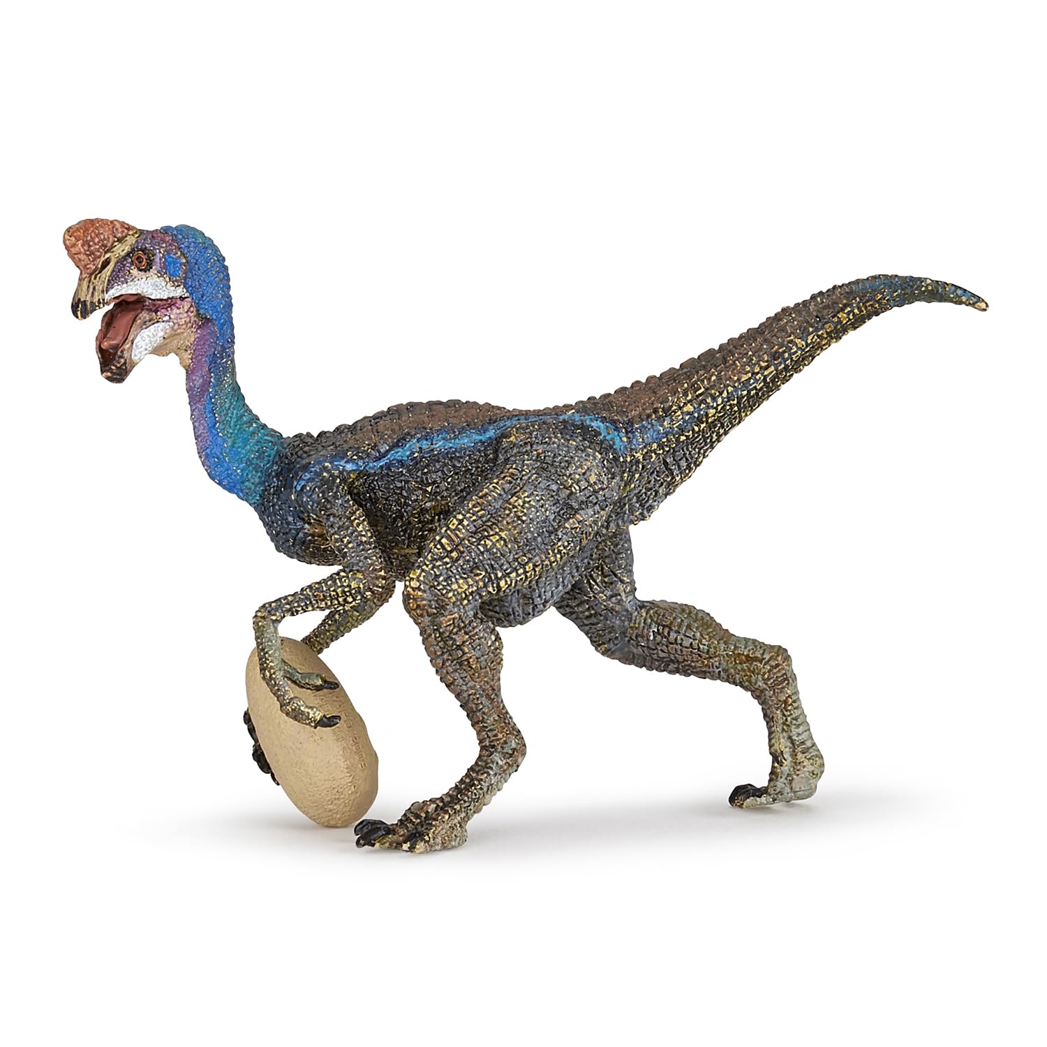 Papo Toys 2055059 Blue Oviraptor Dinosaur Figure - Realistic Dinosaur Toy for Kids, Collectors & Educational Play | Perfect for Birthday Gifts, Classroom Learning & Jurassic-Themed Decor