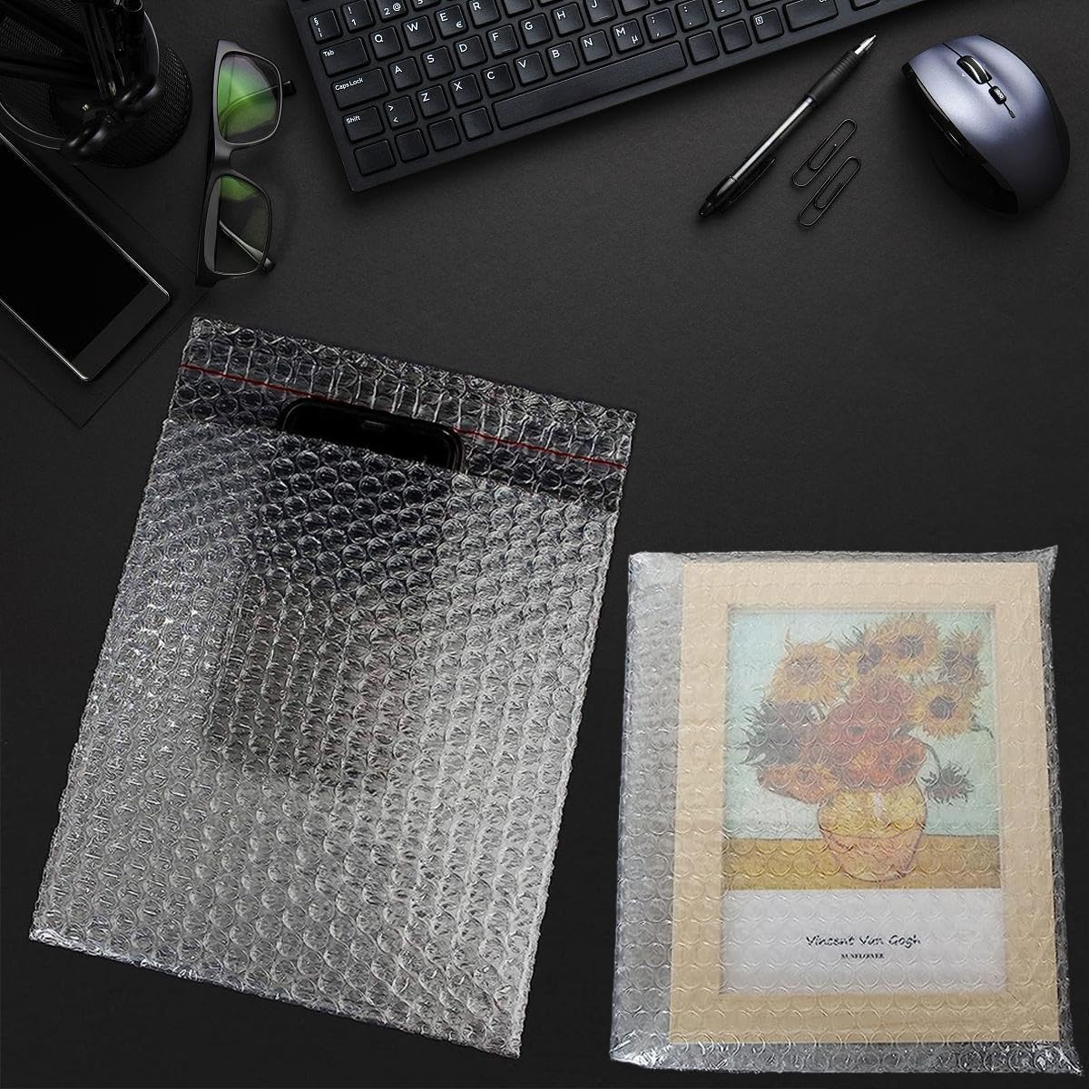 30 Pack 8x10 Inch Double Walled Bubble Wrap Bags - Thick Clear Self Seal Bubble Pouches for Secure Packing, Shipping, Moving & Storage | Perfect for Fragile Items, Electronics & Gift Wrapping