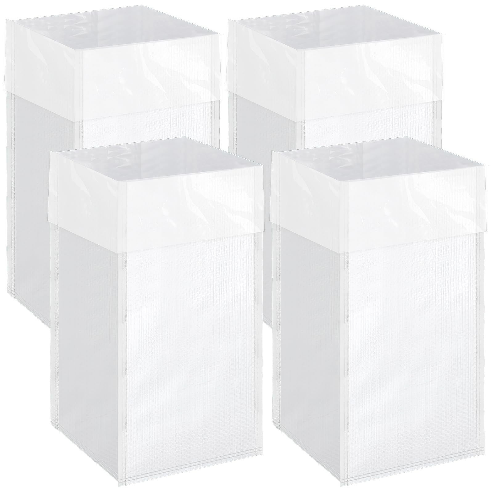 4PCS 30 Gallon Heavy-Duty Disposable Trash Bags with Waterproof Lining - XL Large Garbage Cans for Parties, Weddings, Birthdays & Events - Sturdy Recycling & Waste Bins (16.9x13.8x29.9 Inch) - Perfect for Indoor/Outdoor Gatherings, Home Use & Commercial Events
