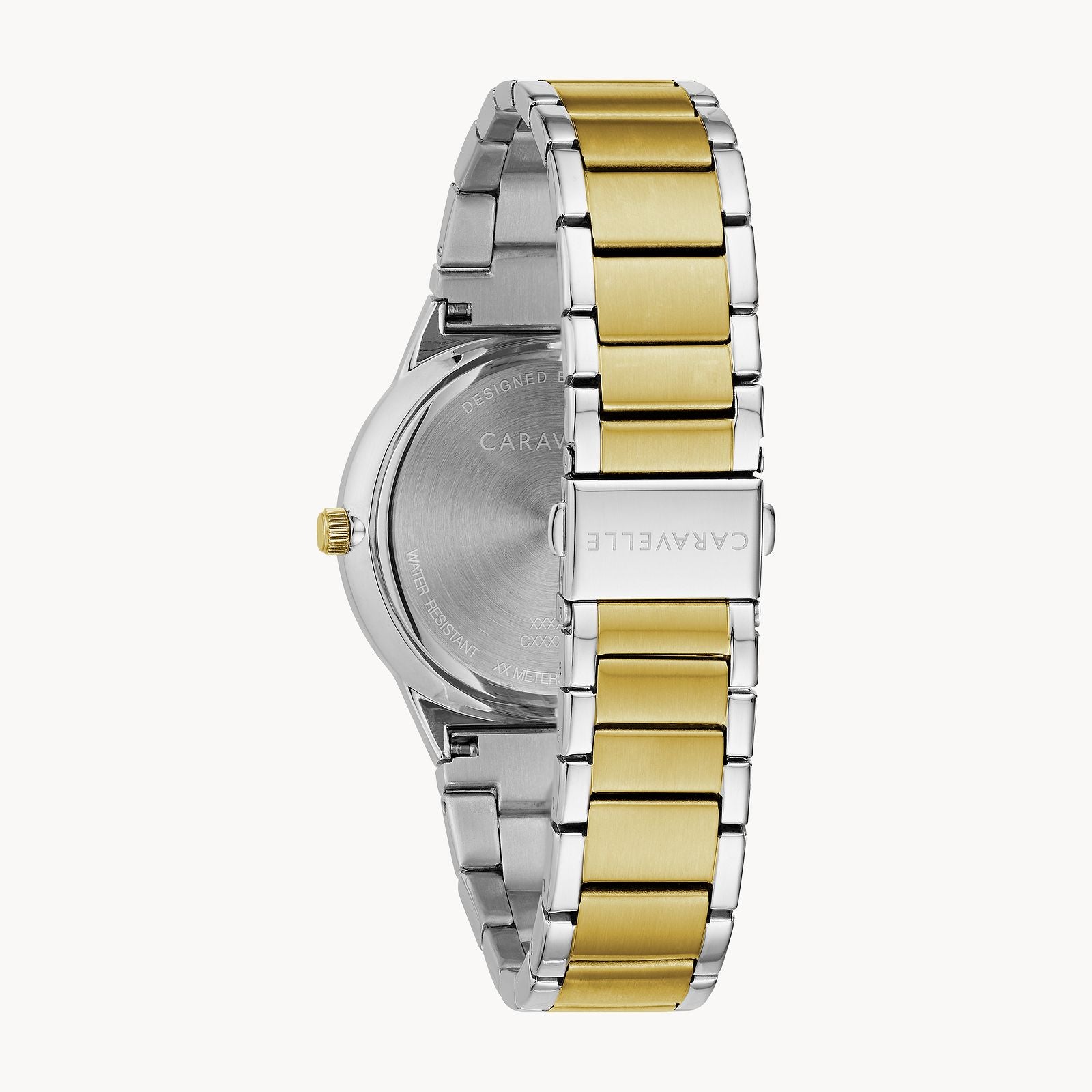 Bulova 45D107 Modern Caravelle Men's Watch - 2-Tone Stainless Steel Band, Water Resistant, Date Display | Perfect for Business, Formal Events & Everyday Wear